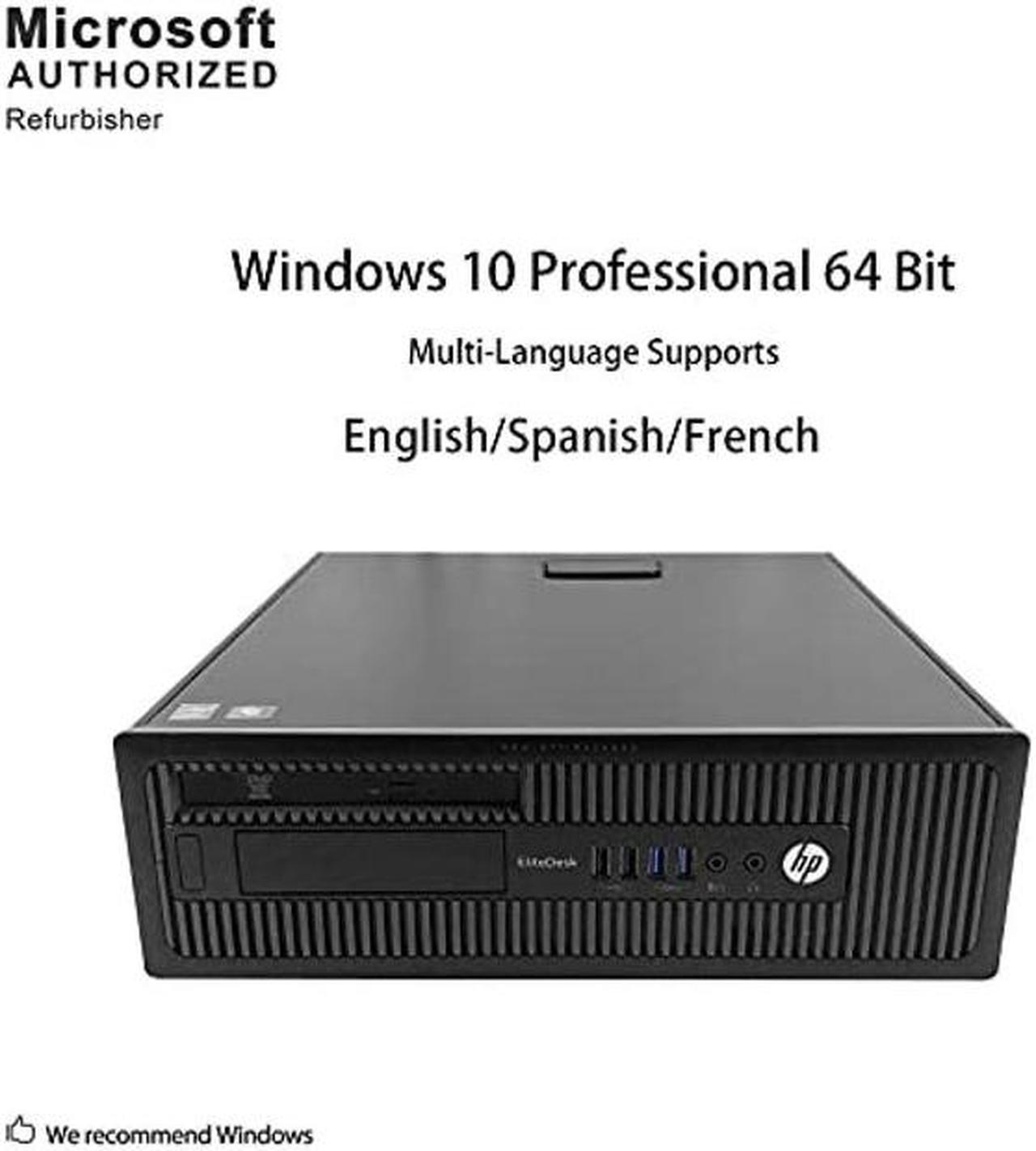 Alt view image 3 of 5 - HP EliteDesk 800 G1 SFF i7-4770 3.40Ghz 16GB RAM 2TB HDD 240GB SSD Win 10 Pro (Renewed) - OEM