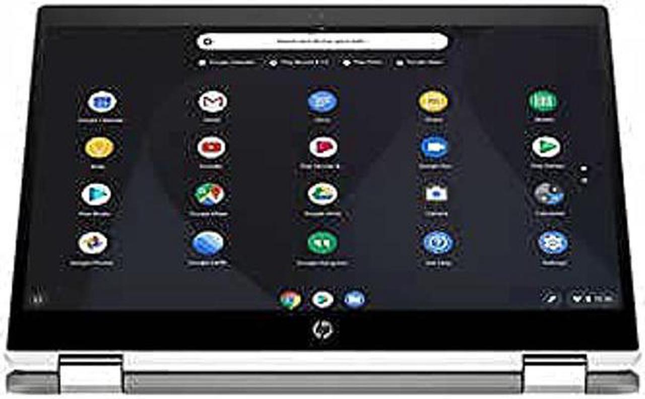 Alt view image 2 of 5 - HP Chromebook X360 14-inch Touchscreen 64GB eMMC Celeron N4020 (4GB Memory, Memory Card Reader, Chrome OS) White/ Mineral Silver, 14b-ca0645cl - OEM