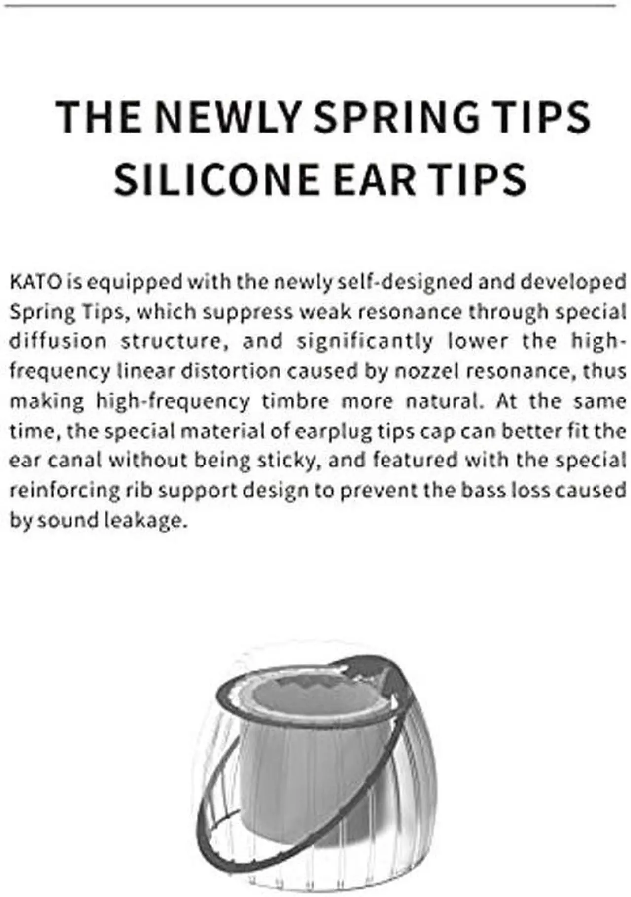 Alt view image 4 of 5 - Moondrop KATO Earphone DLC Composite Diaphragm Advanced Ultra Linear Technology Dynamic in-Ear Earplug Mirror Silver