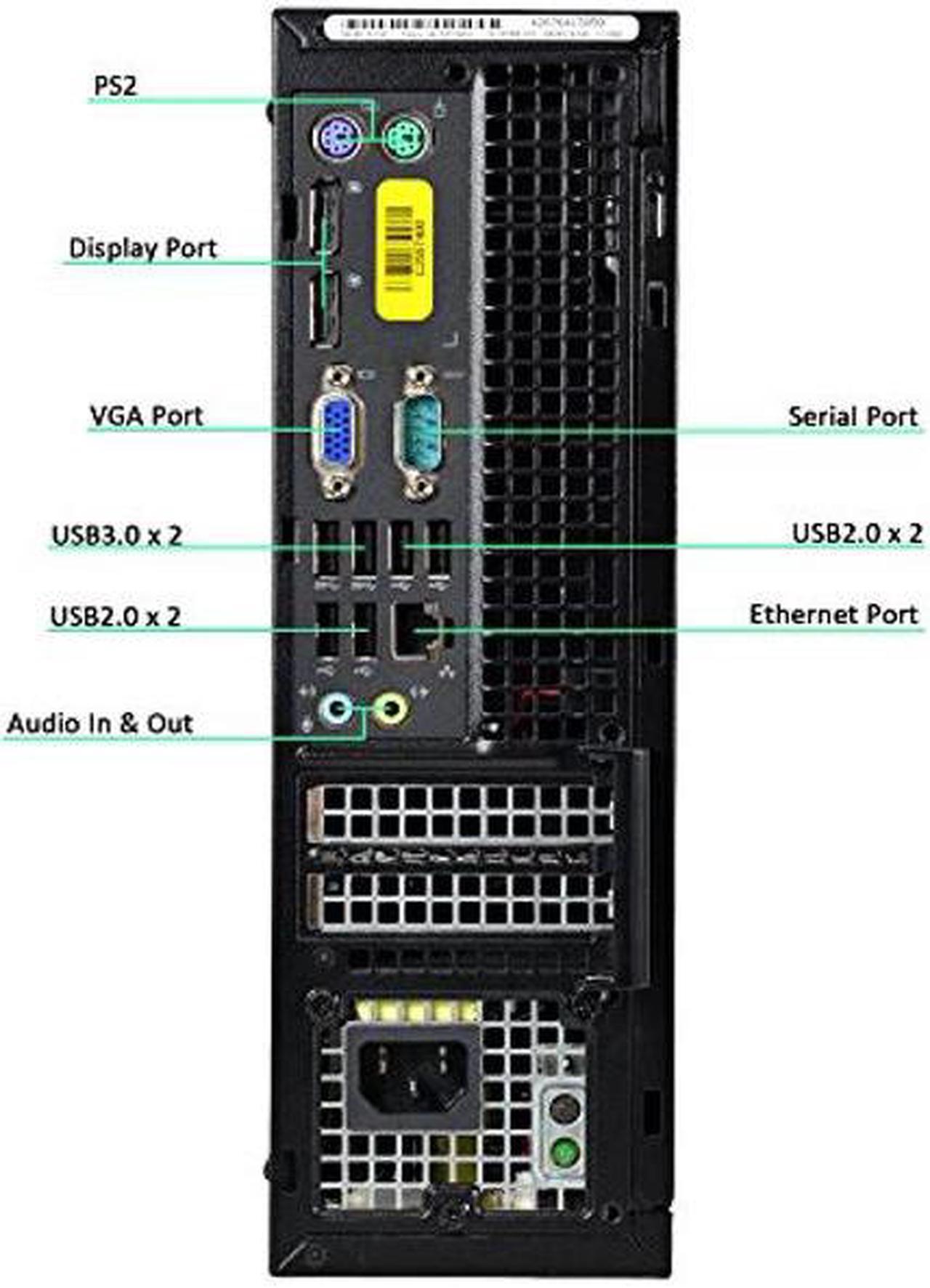 Alt view image 3 of 3 - Dell OptiPlex 9020-SFF, Core i5-4590 3.3GHz, 8GB RAM, 500GB Hard Drive, DVDRW, Windows 10 Pro 64bit (Renewed)