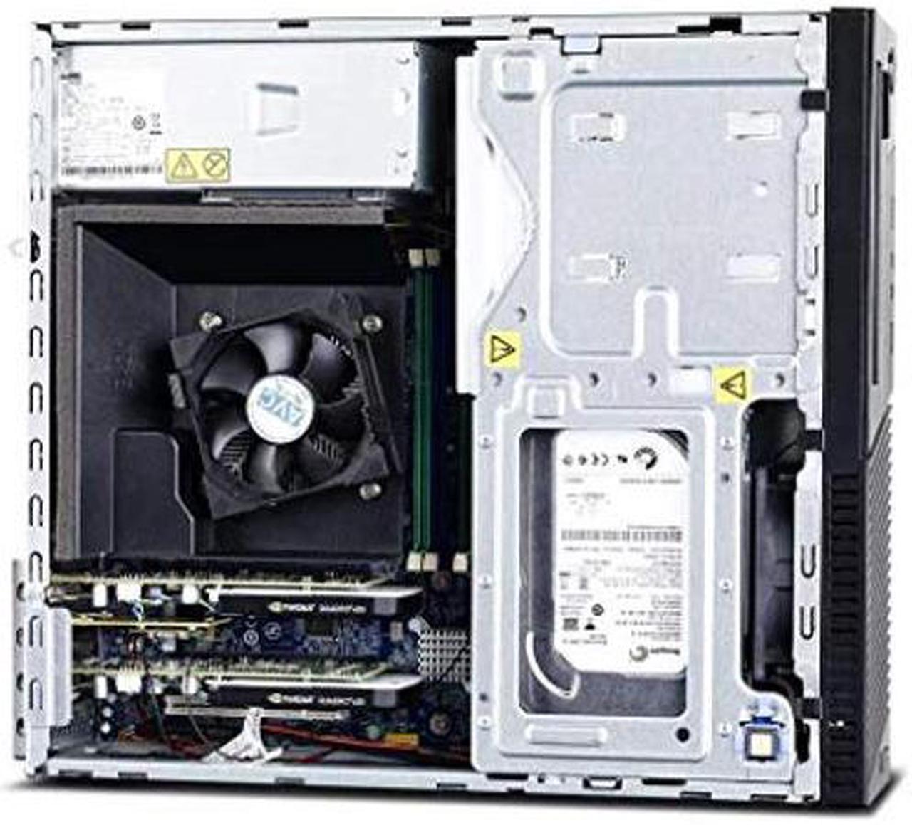 Alt view image 3 of 5 - Lenovo ThinkCentre M700 SFF Computer Desktop PC, Intel Core i5 6500 Processor, 8GB Ram, 128GB M.2 SSD, 1TB Hard Drive, Wireless Keyboard Mouse, WiFi | Bluetooth, Windows 10 Pro (Renewed)