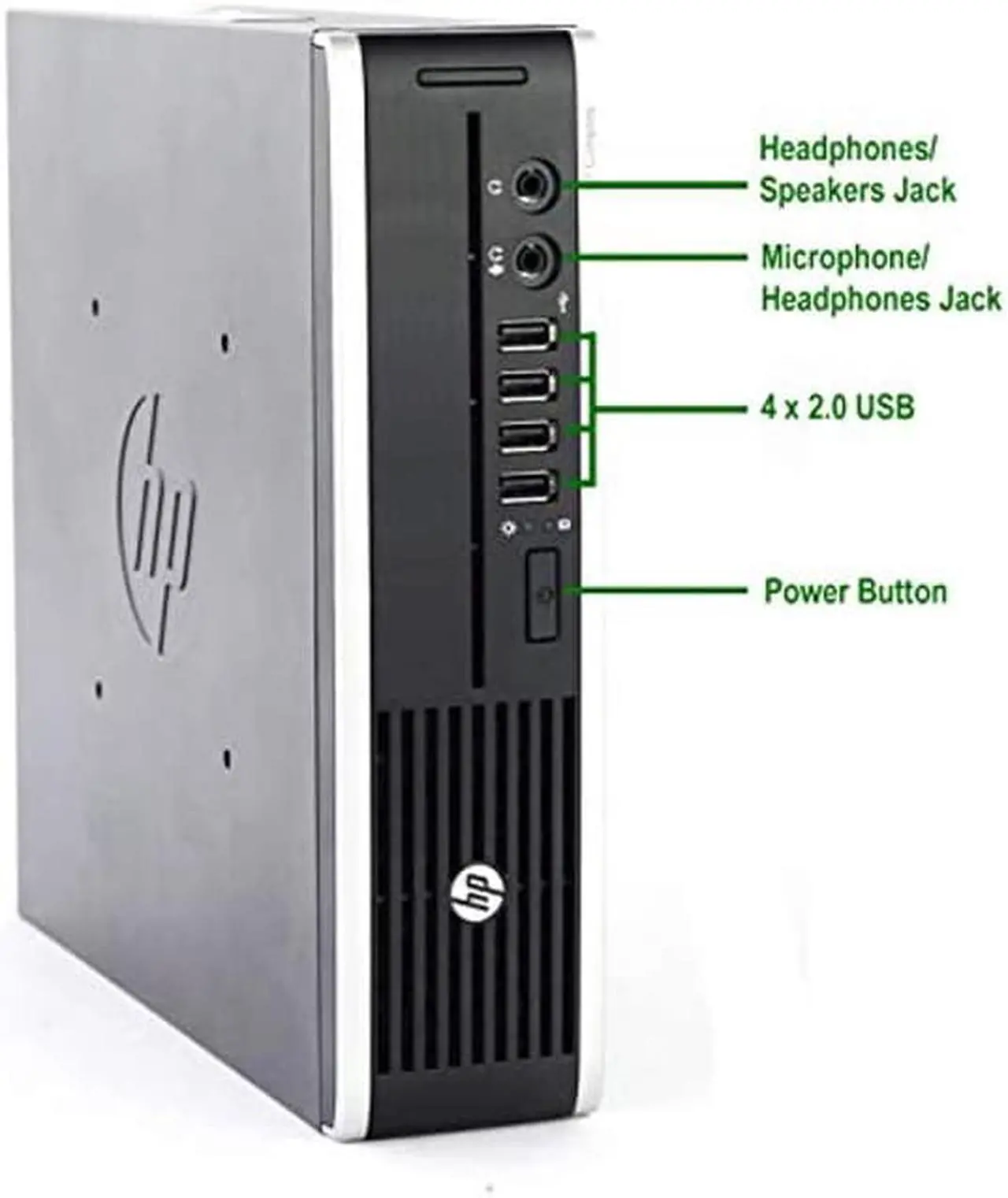 Alt view image 2 of 5 - HP 8300 USFF Computer Desktop PC, Intel Core i7 3.4GHz Processor, 8GB Ram, 320GB Hard Drive, WiFi | Bluetooth, 1080p Webcam, Wireless Keyboard & Mouse, 24 Inch Monitor, Windows 10 (Renewed)