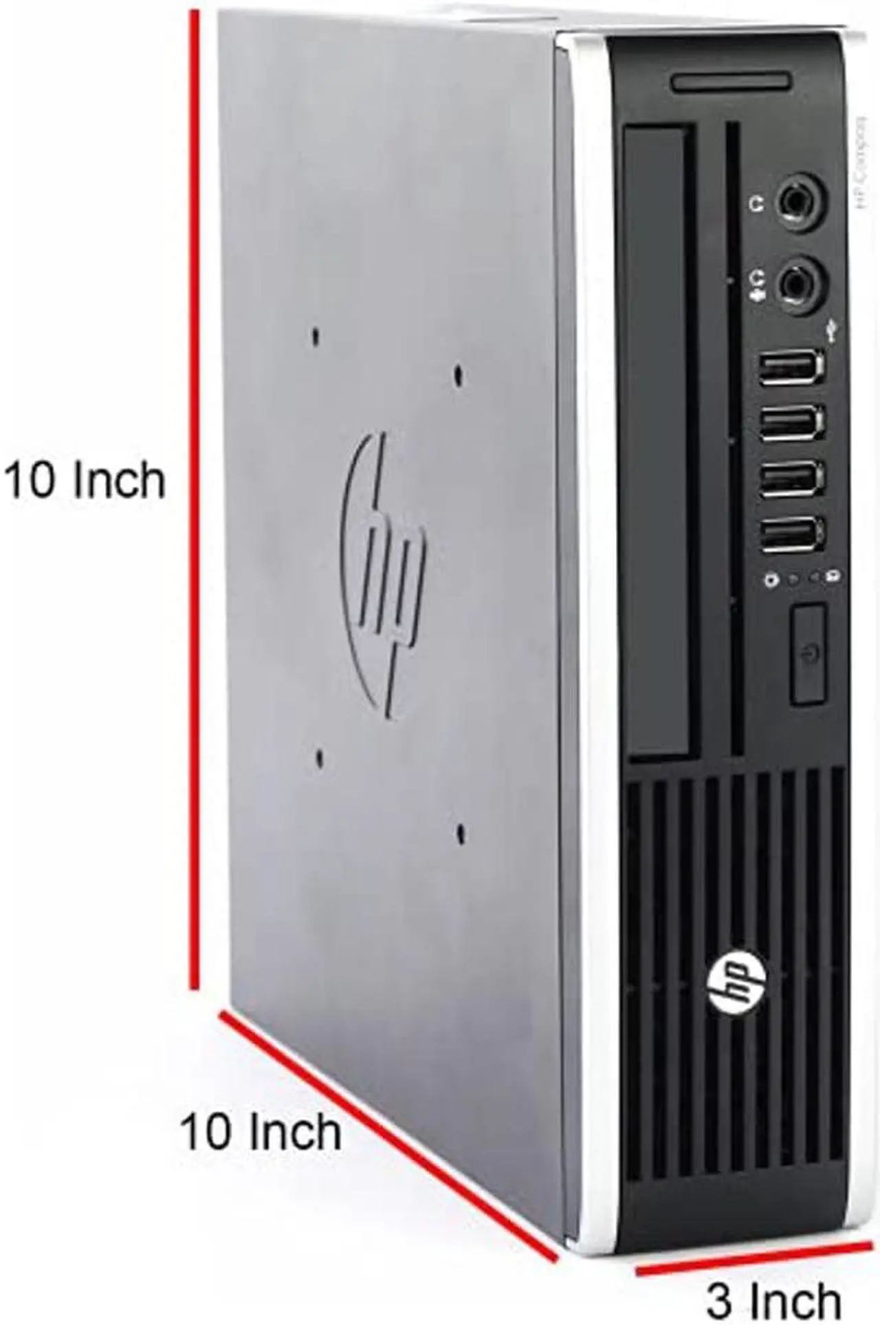 Alt view image 4 of 5 - HP 8300 USFF Computer Desktop PC, Intel Core i7 3.4GHz Processor, 8GB Ram, 320GB Hard Drive, WiFi | Bluetooth, 1080p Webcam, Wireless Keyboard & Mouse, 24 Inch Monitor, Windows 10 (Renewed)