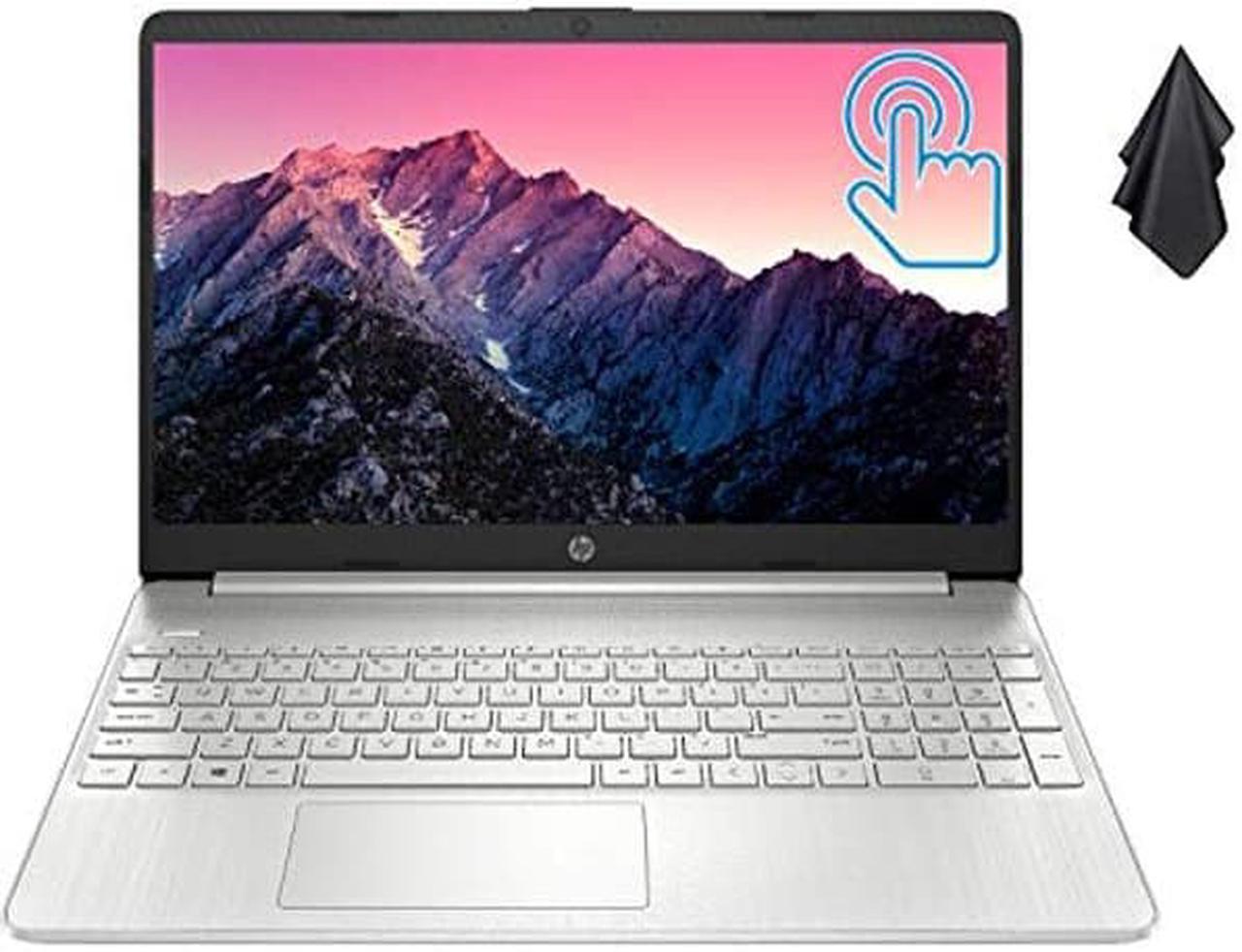 2021 Newest HP Pavilion Laptop, 15.6" HD Touch Display, 11th Gen Intel Core i3-1115G4 Processor (Up to 4.1GHz, Beats i7-8550U), Long Battery Life, Win 10, Silver + Oydisen Cloth (16GB RAM | 256GB SSD)