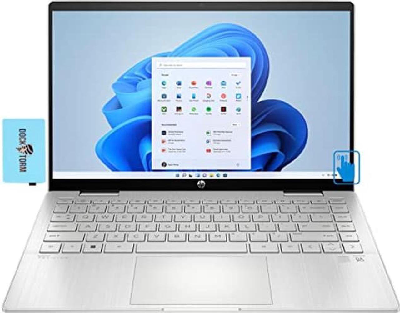 Main image of HP Pavilion x360 14-ek00 Home & Business 2-in-1 Laptop (Intel i5-1235U 10-Core, 8GB RAM, 512GB SSD, Intel Iris Xe, 14.0" 60Hz Touch Full HD (1920x1080), Fingerprint, WiFi, Win 11 Home) with Hub