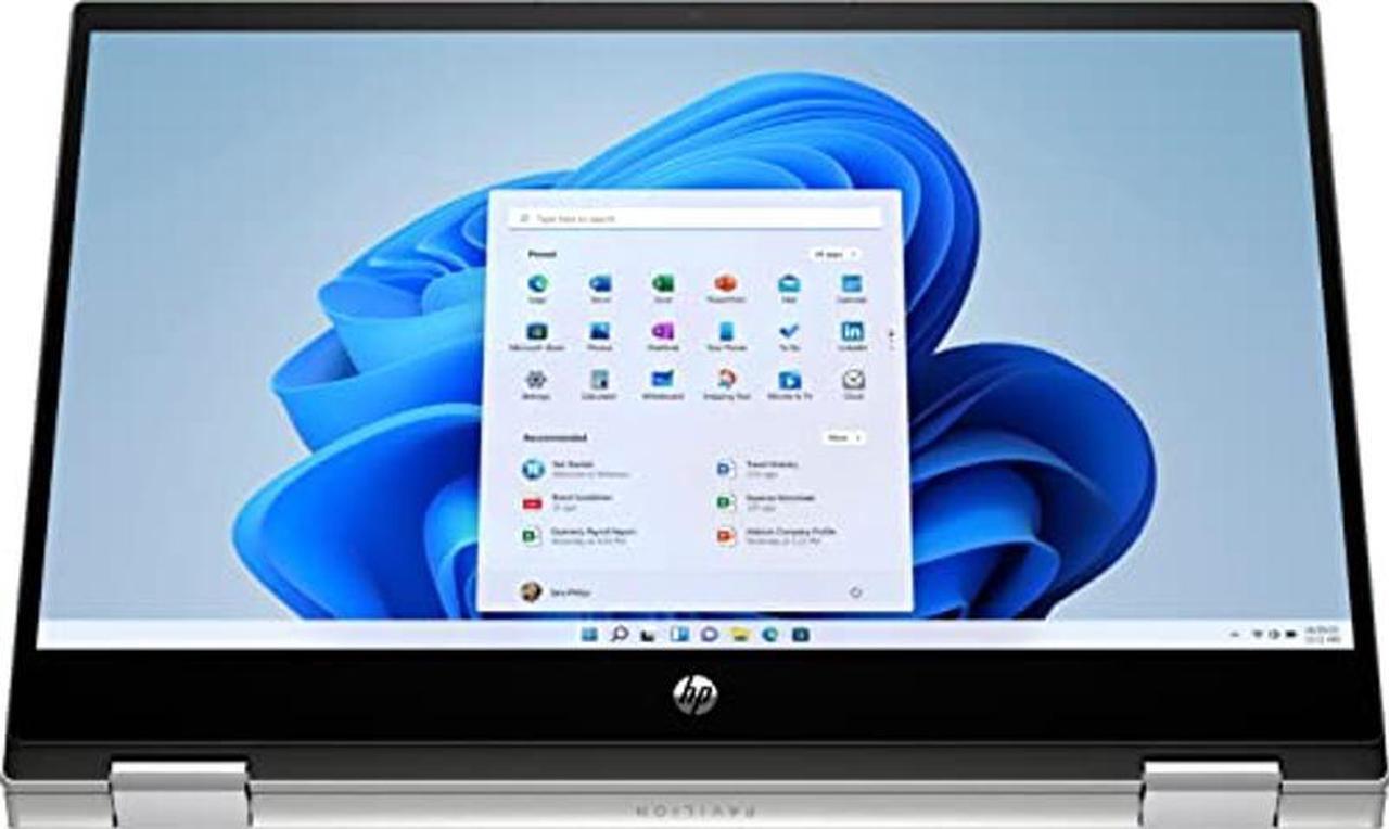 Alt view image 4 of 4 - HP Pavilion x360 14-ek00 Home & Business 2-in-1 Laptop (Intel i5-1235U 10-Core, 8GB RAM, 512GB SSD, Intel Iris Xe, 14.0" 60Hz Touch Full HD (1920x1080), Fingerprint, WiFi, Win 11 Home) with Hub
