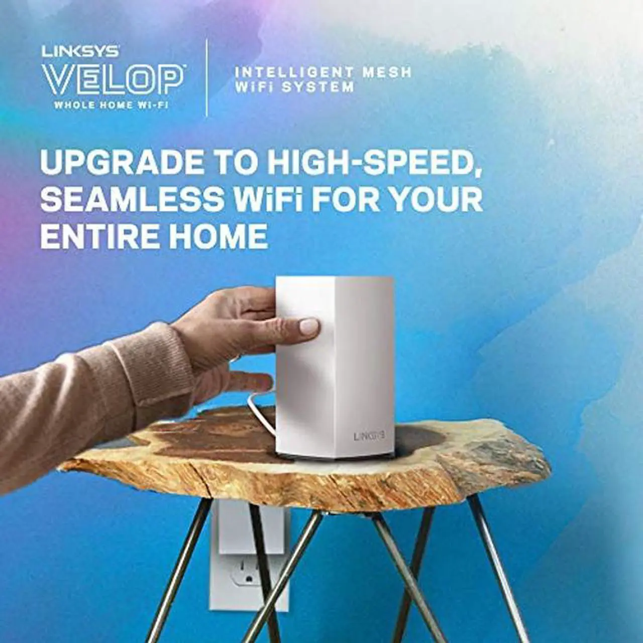 Alt view image 2 of 5 - Linksys VLP01 Velop Dual Band AC1200 Mesh WiFi System | 1 Pack Router Replacement