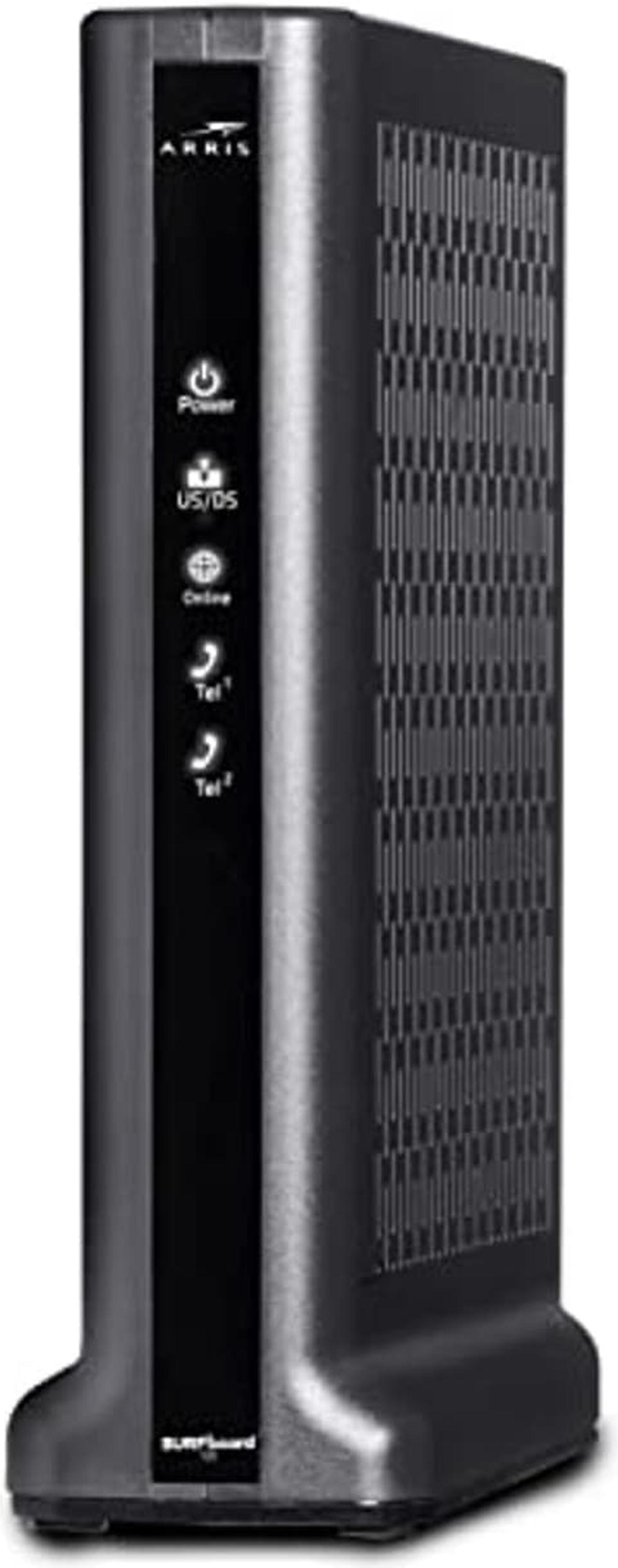 Main image of ARRIS SURFboard T25 DOCSIS 3.1 Gigabit Cable Modem | Comcast Xfinity Internet & Voice | Two 1 Gbps Ports | 2 Telephony Ports | 800 Mbps Max with Xfinity Internet Plans | 2 Year Warranty