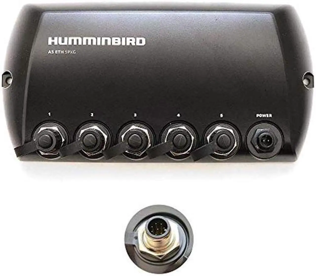 Alt view image 3 of 3 - Humminbird 408450-1 5 Port Ethernet Switch , Black