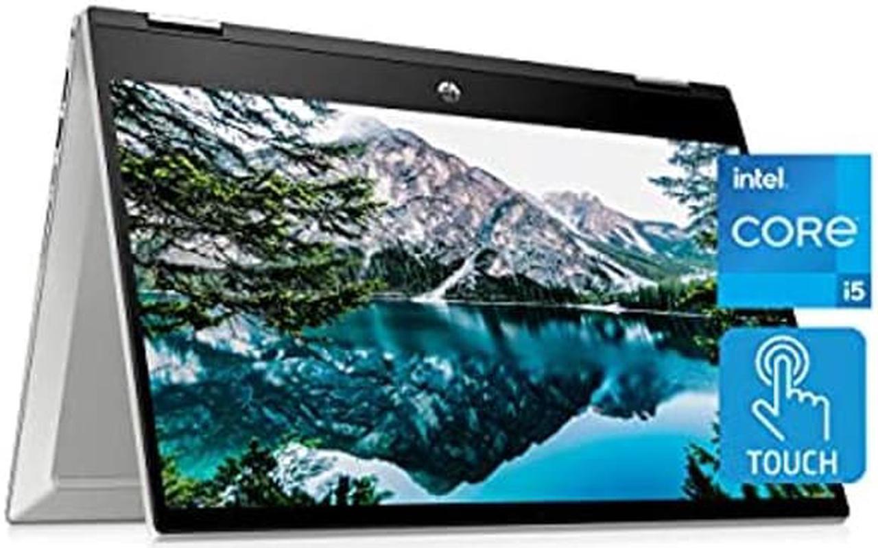 Main image of HP Pavilion x360 14" Touchscreen Laptop, 11th Gen Intel Core i5-1135G7, 8 GB RAM, 256 GB SSD Storage, Full HD IPS Display, Windows 10 Home OS, Long Battery Life, Work & Streaming (14-dw1024nr, 2021)