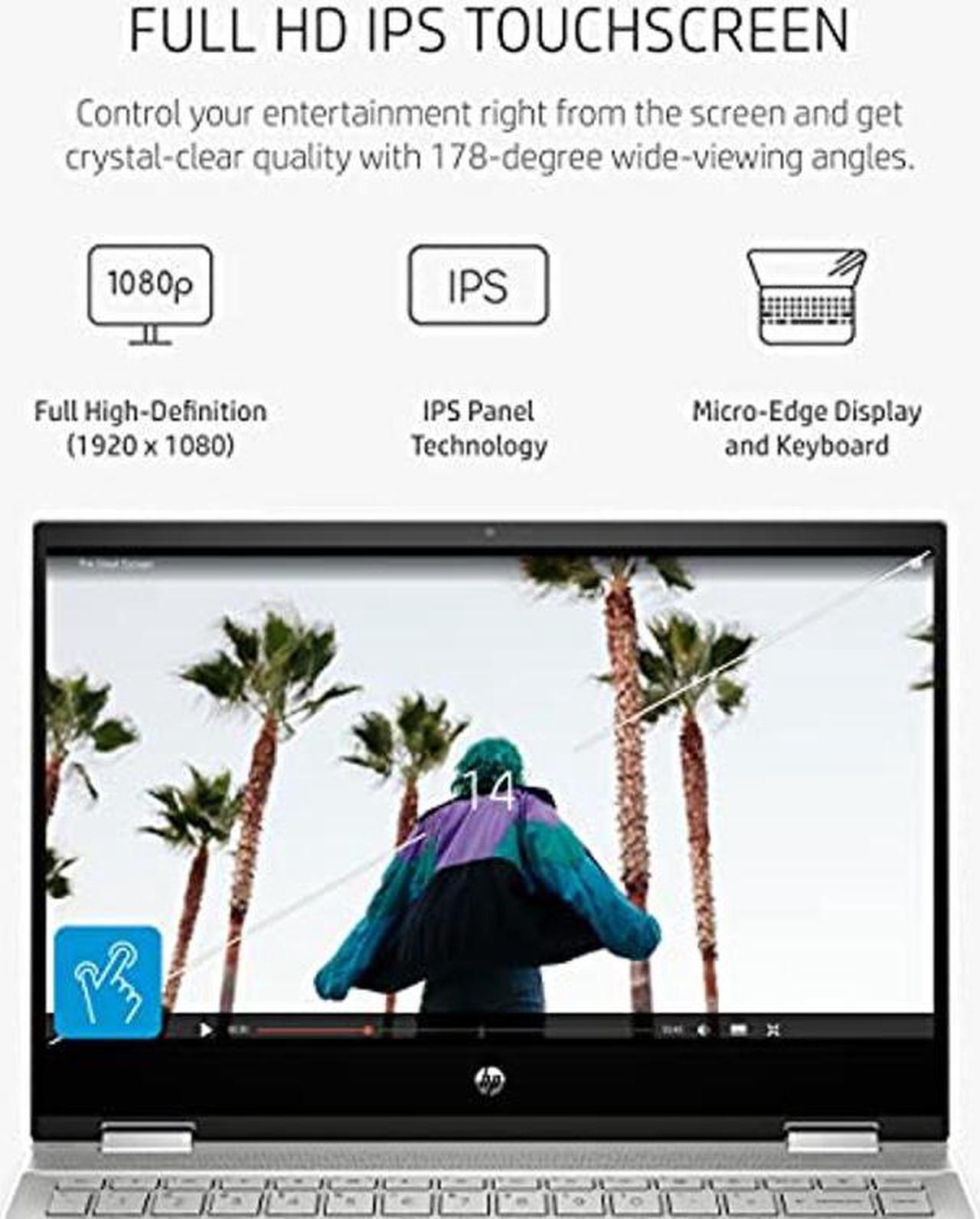 Alt view image 4 of 5 - HP Pavilion x360 14" Touchscreen Laptop, 11th Gen Intel Core i5-1135G7, 8 GB RAM, 256 GB SSD Storage, Full HD IPS Display, Windows 10 Home OS, Long Battery Life, Work & Streaming (14-dw1024nr, 2021)