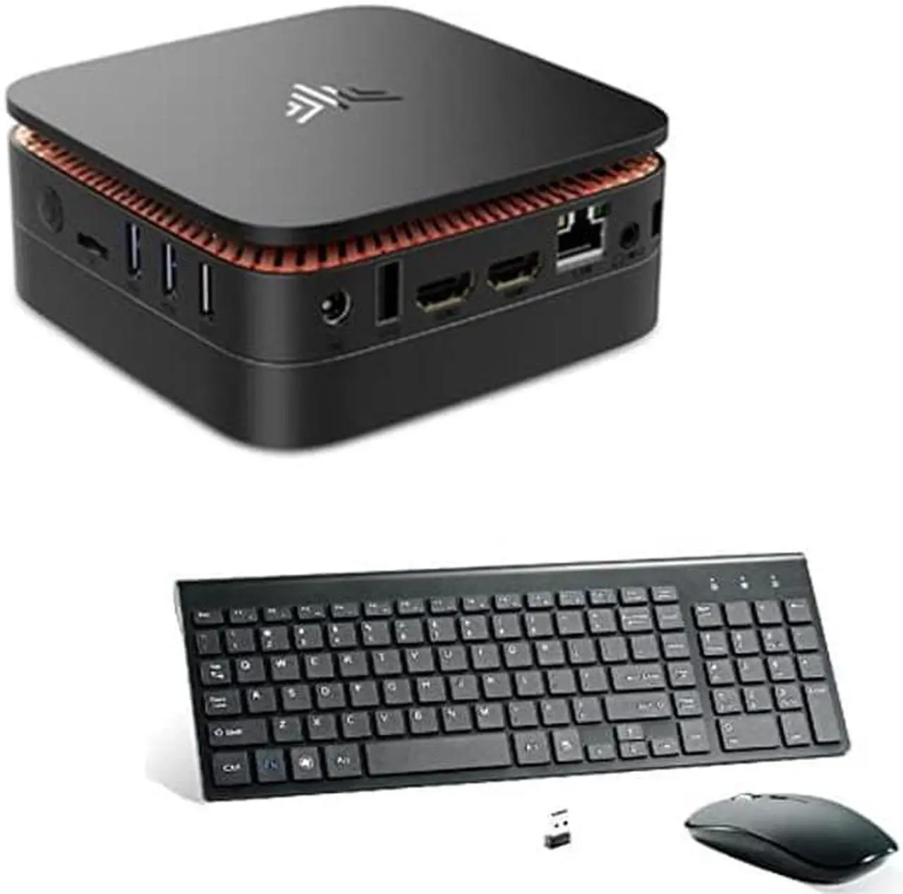 Main image of KAMRUI [Bundle] AK1 PRO Mini PC with Wireless Keyboard and Mouse Combo, 16GB RAM/512GB SSD Mini Desktop Computer Intel Celeron N5105 Processor for School Home Office