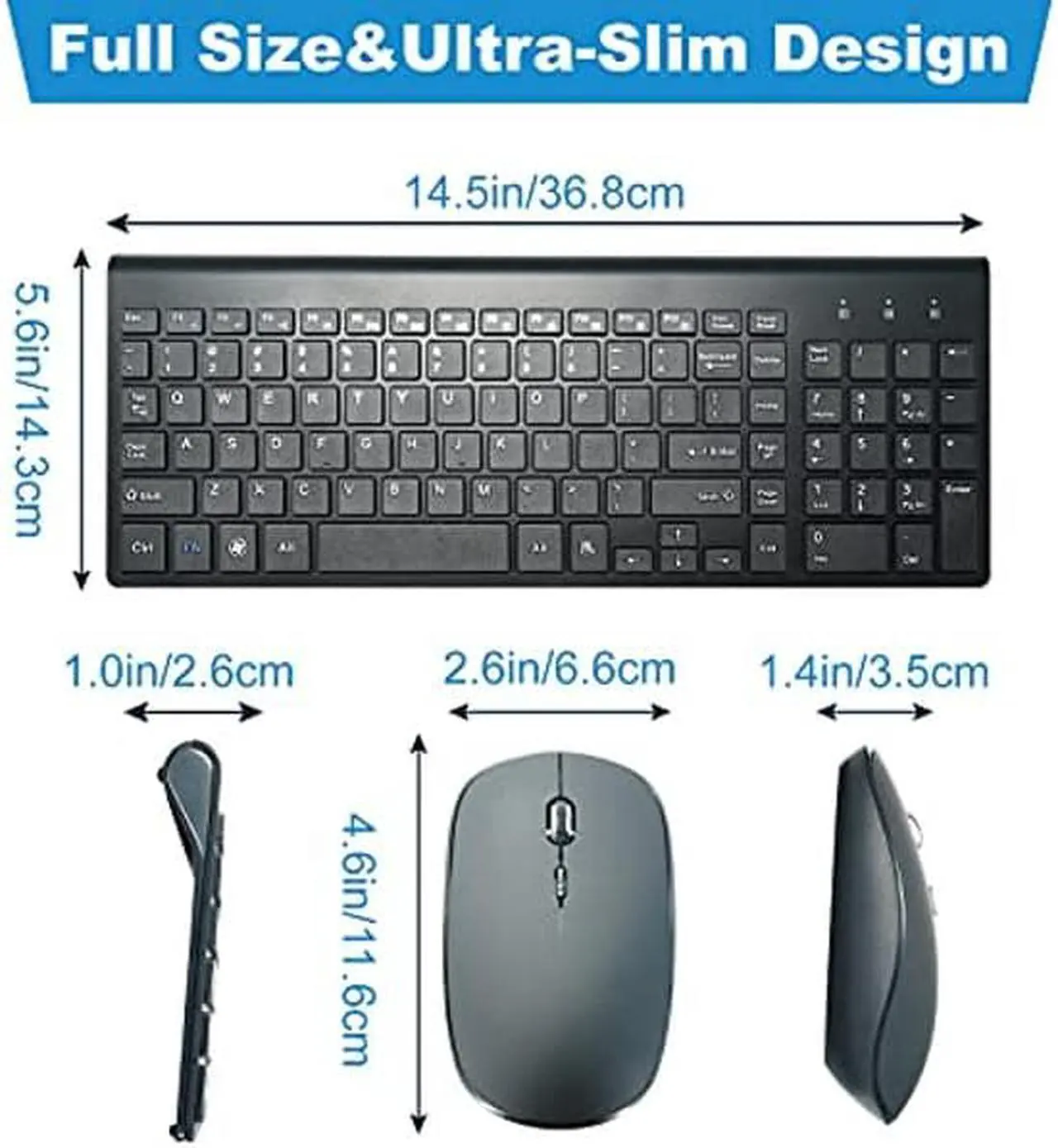Alt view image 4 of 5 - KAMRUI [Bundle] AK1 PRO Mini PC with Wireless Keyboard and Mouse Combo, 16GB RAM/512GB SSD Mini Desktop Computer Intel Celeron N5105 Processor for School Home Office