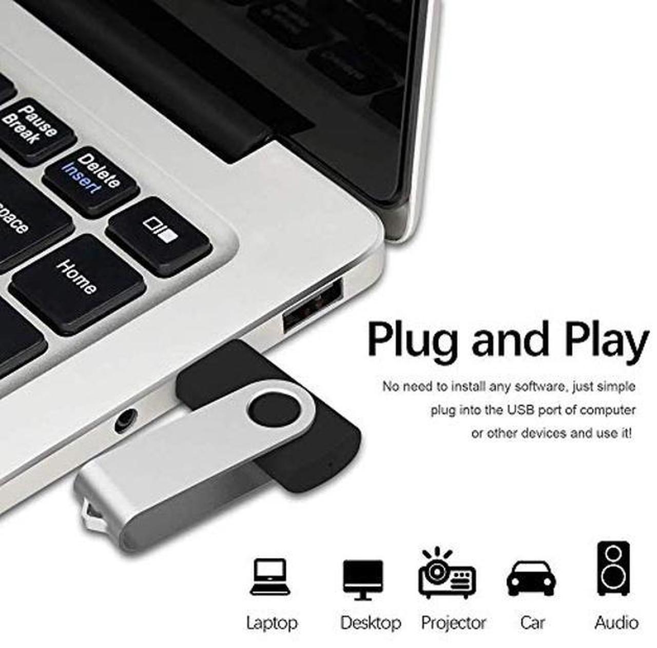 Alt view image 3 of 5 - Aiibe 64GB Flash Drive 3.0 10 Pack 64GB USB Flash Drives High Speed Thumb Drive Jump Drive Memory Stick USB Drives 64 GB Bulk, Black