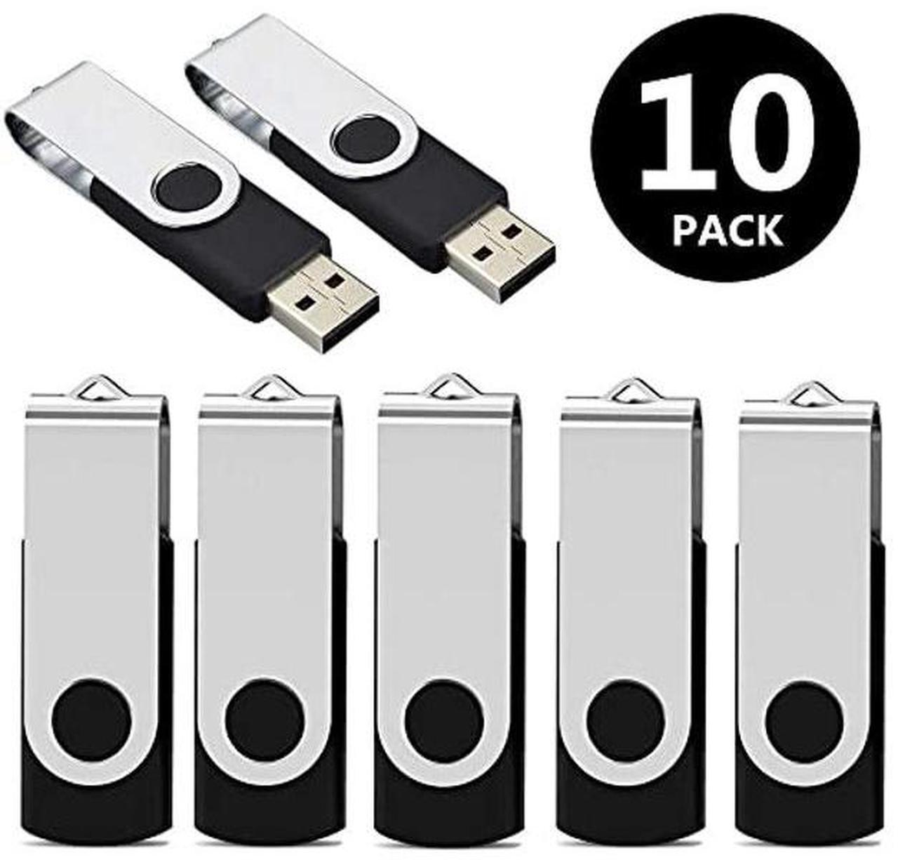 Alt view image 2 of 5 - Aiibe 64GB Flash Drive 3.0 10 Pack 64GB USB Flash Drives High Speed Thumb Drive Jump Drive Memory Stick USB Drives 64 GB Bulk, Black