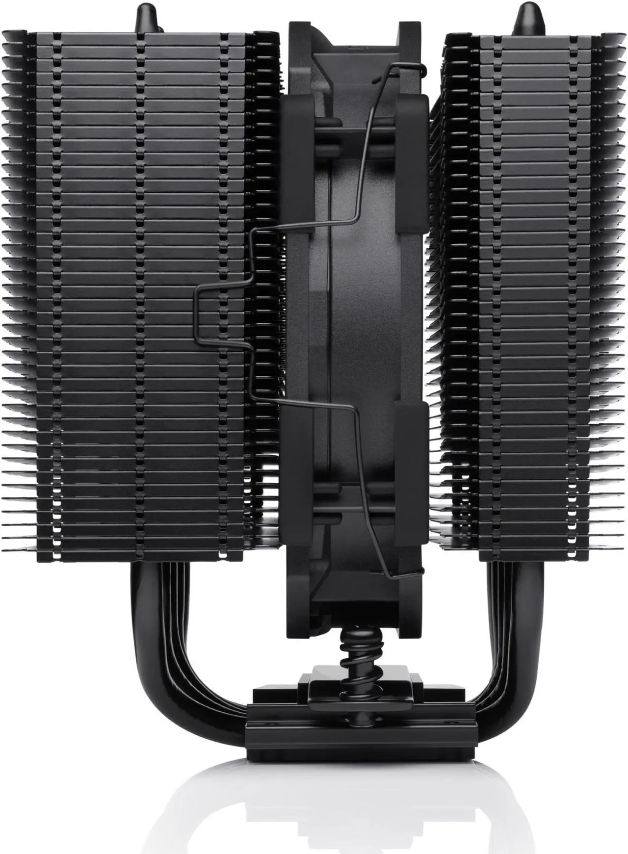 Alt view image 3 of 5 - Noctua NH-D12L chromax.Black, Low-Height Dual-Tower CPU Cooler (120mm, Black)