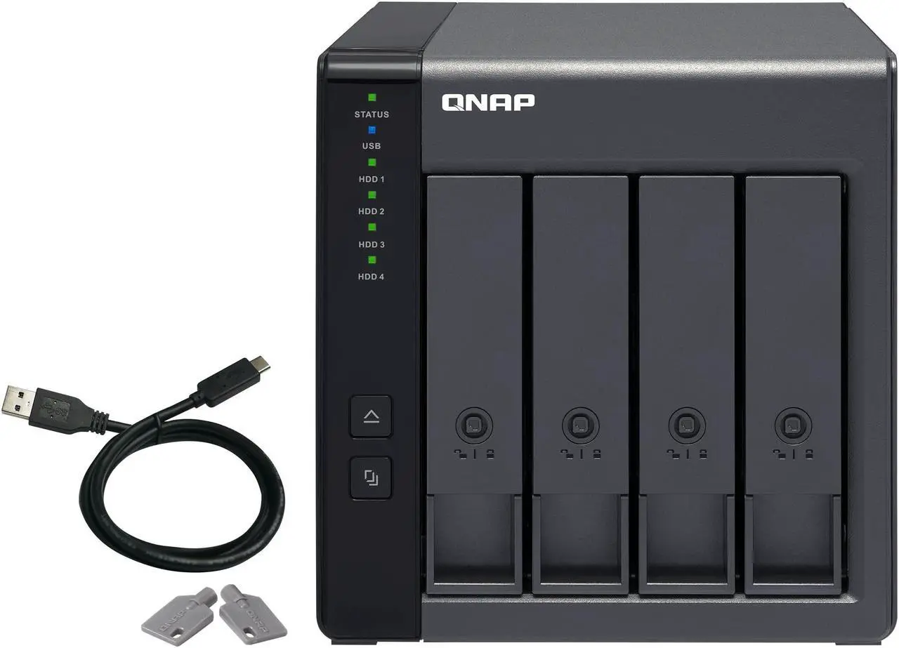 Main image of QNAP TR-004 4 Bay USB Type-C Direct Attached Storage (DAS) with hardware RAID (Diskless)