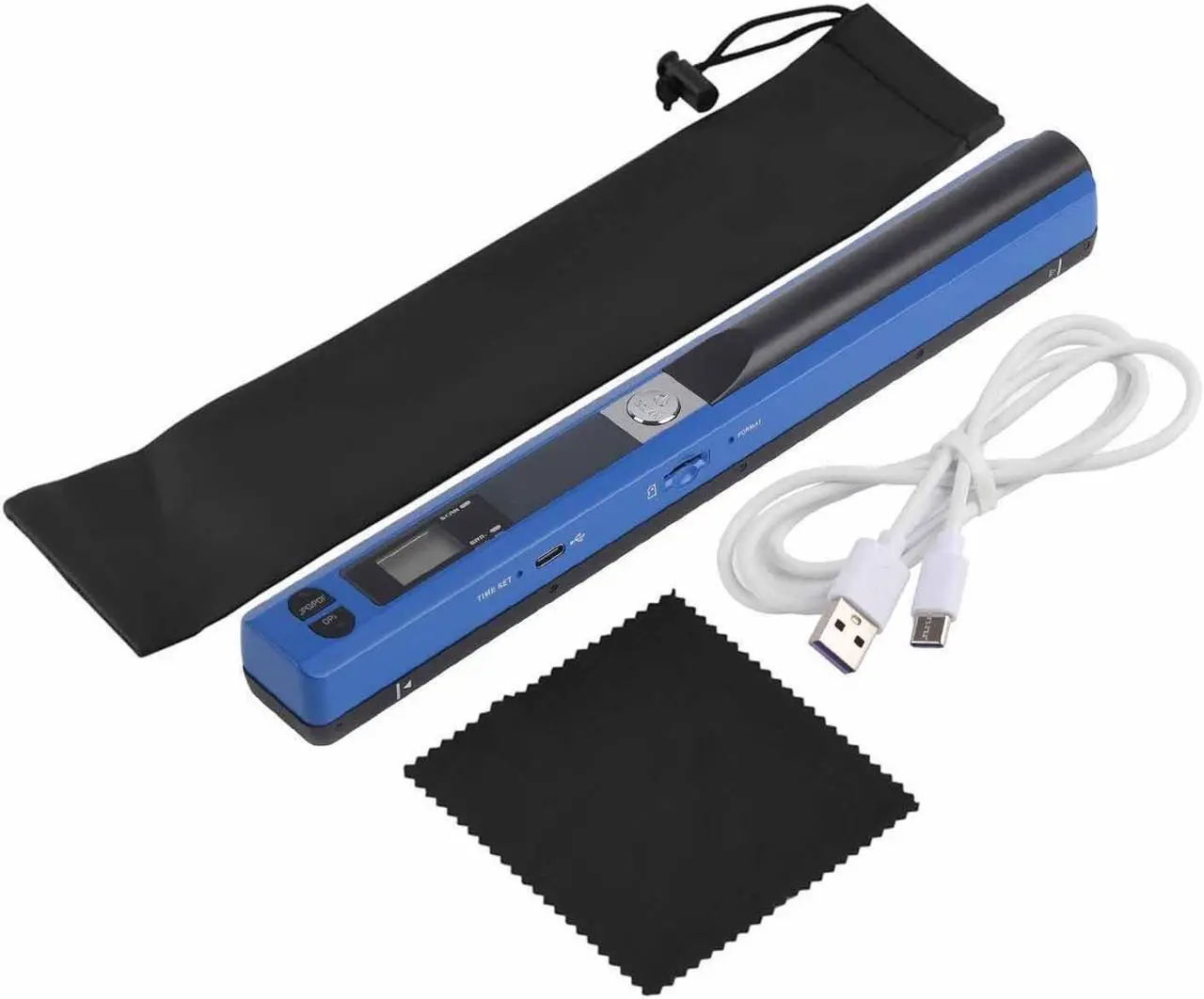 Main image of Portable Scanner, USB 2.0 Photo Scanner for Documents Pictures Pages Texts, Portable Handheld Scanner for Documents Photo Receipt, JPG/PDF Format Selection, UP to 900 DPI(Blue)