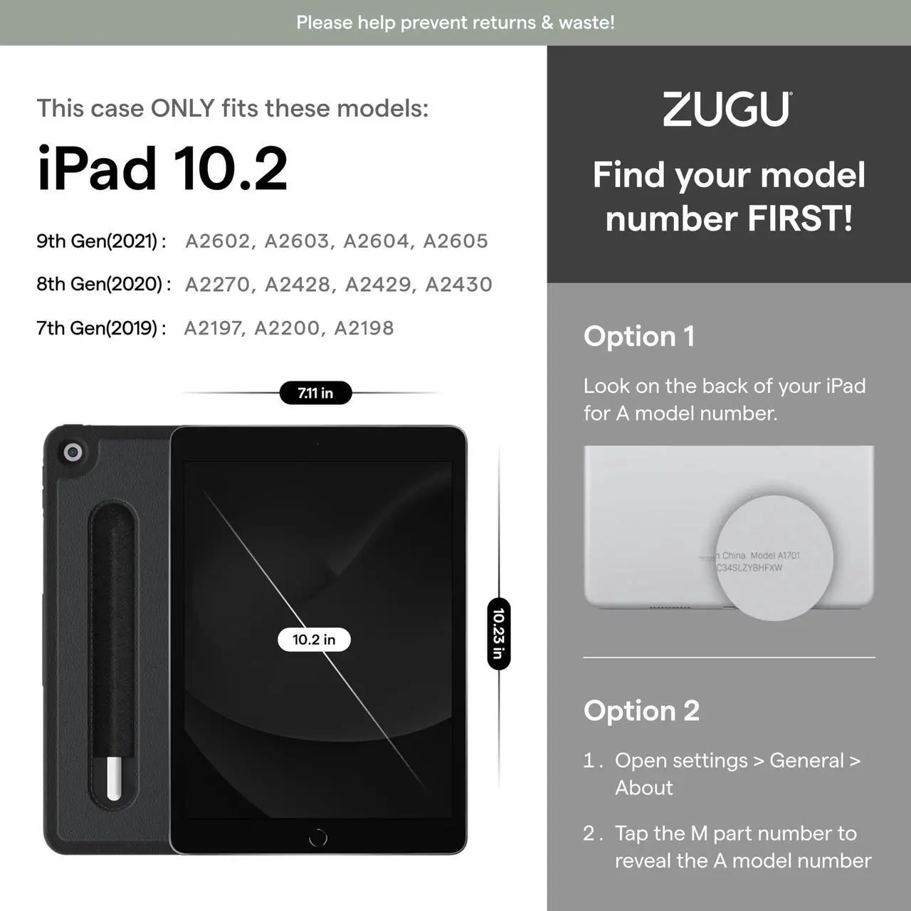 Alt view image 2 of 5 - ZUGU CASE for 10.2 Inch iPad 9th Generation Case 7th / 8th Generation Case (2021/2020/2019) | Protective, Thin, Sleek Design, Magnetic Stand, Sleep/Wake Cover | Magnetic Cover | Red