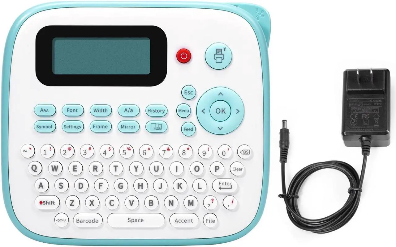 Main image of AONOMI Label Maker Machine with Tape,D210S Portable Handheld Label Maker,QWERTY Keyboard Label Machine,with AC Adapter and 12mm 231 Tape, Easy to Use for Home Office School Label Organization,Green