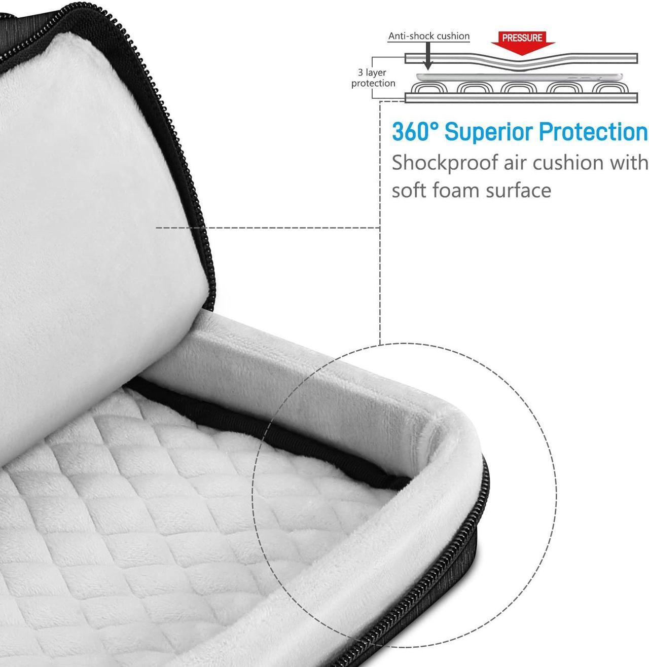 Alt view image 4 of 5 - Fintie Bundle: Hard Shell Case for MacBook Pro 13 Inch A2338(M2 M1) A2251 A2289 A2159 A1989 A1706 A1708 + 13.3" Laptop Shoulder Bag Briefcase with Luggage Strap