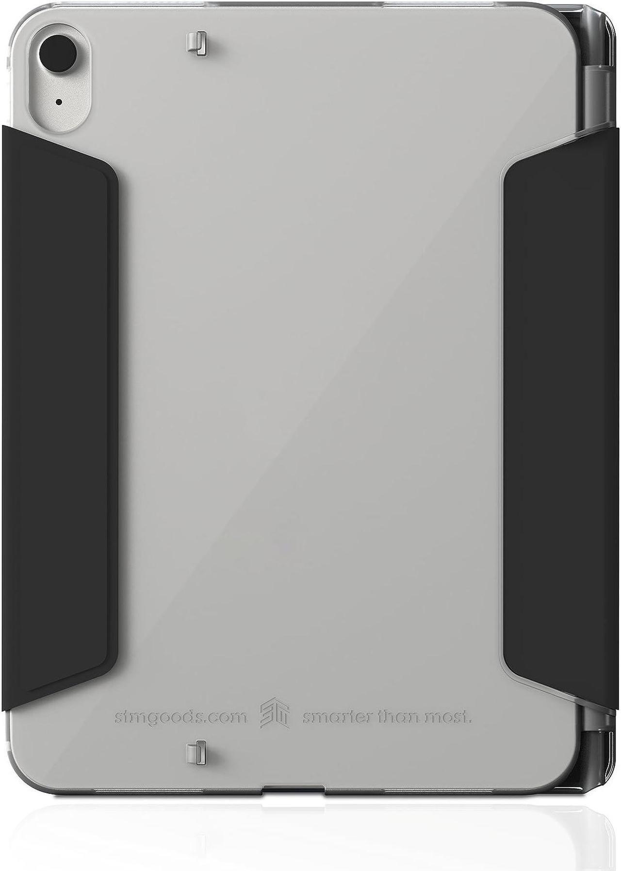Alt view image 3 of 3 - STM Studio for Apple iPad 10th Gen - Protective Lightweight Case with Apple Pencil Storage/Holder & Sleep/Wake Cover - Black