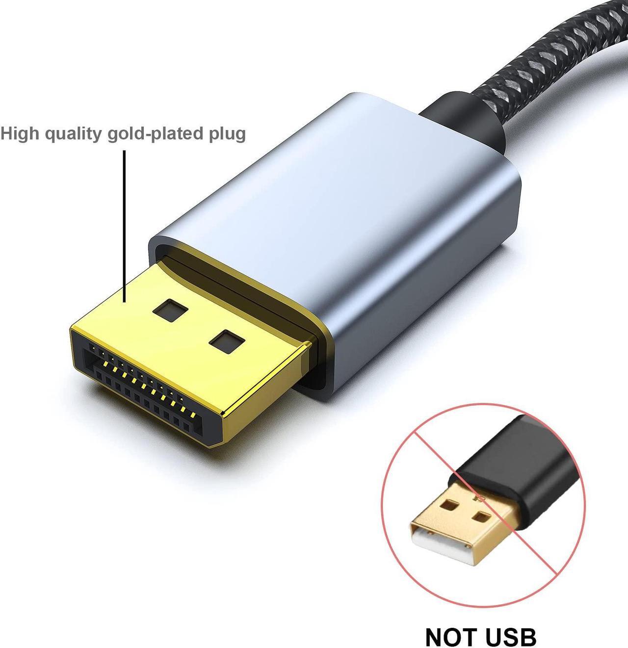 Alt view image 3 of 5 - BENFEI 5 Pack 4K DisplayPort to HDMI Adapter Cable, (2K 60Hz, 1080p 120Hz) Uni-Directional Display Port to HDMI Monitor Converter Compatible for HP, Dell, GPU, AMD, NVIDIA, More. Male to Female
