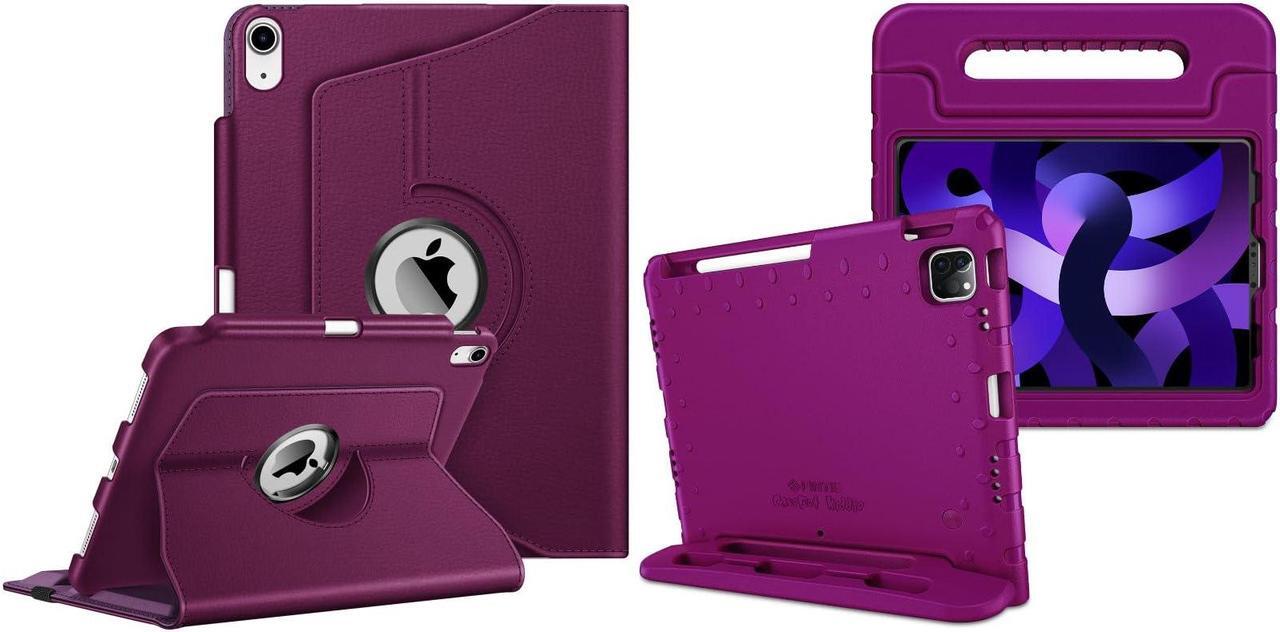 Main image of Fintie 360 Degree Rotating Case for iPad 10th Generation 10.9 Inch Tablet + Kiddie Lightweight Shockproof Kids Friendly Stand Cover