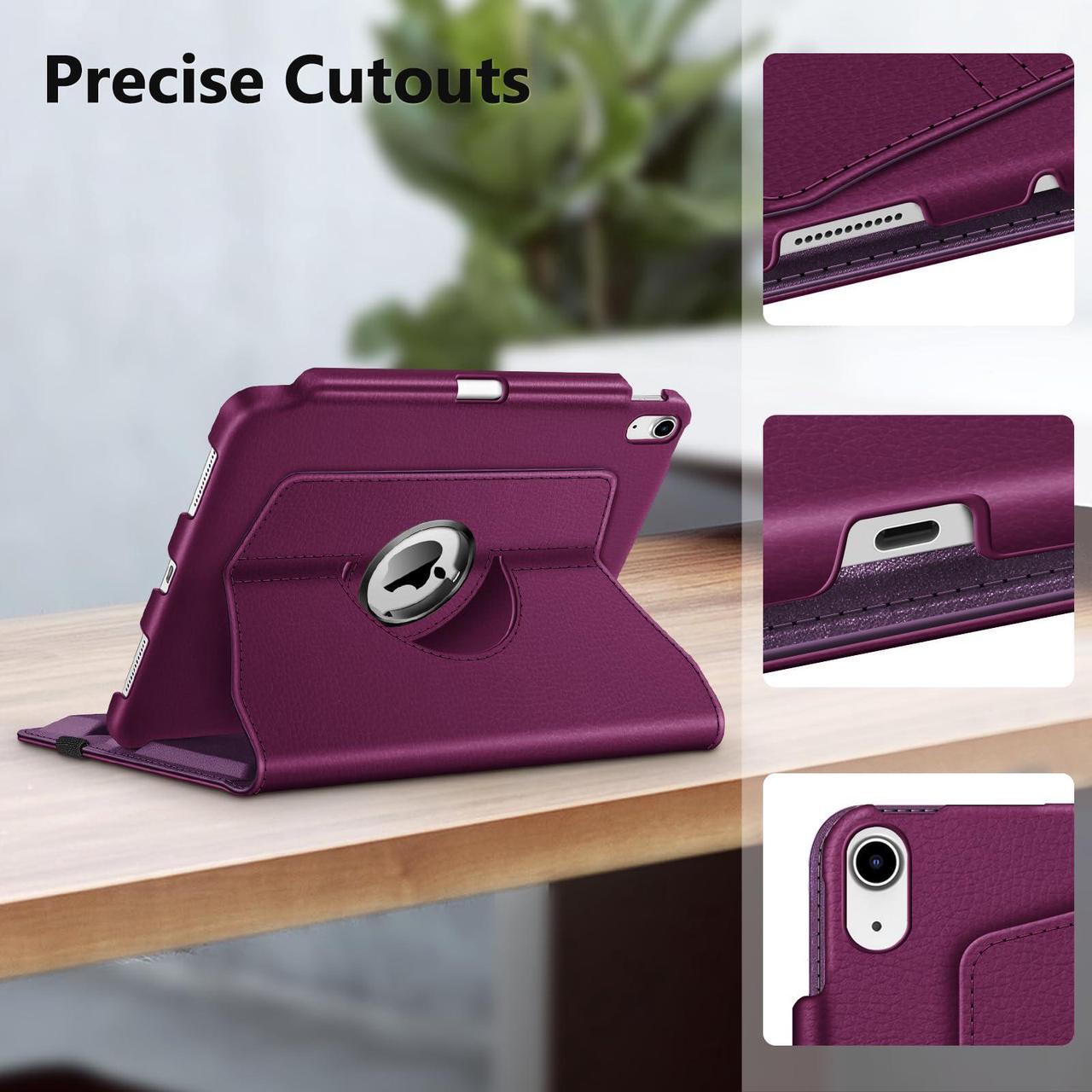 Alt view image 4 of 5 - Fintie 360 Degree Rotating Case for iPad 10th Generation 10.9 Inch Tablet + Kiddie Lightweight Shockproof Kids Friendly Stand Cover