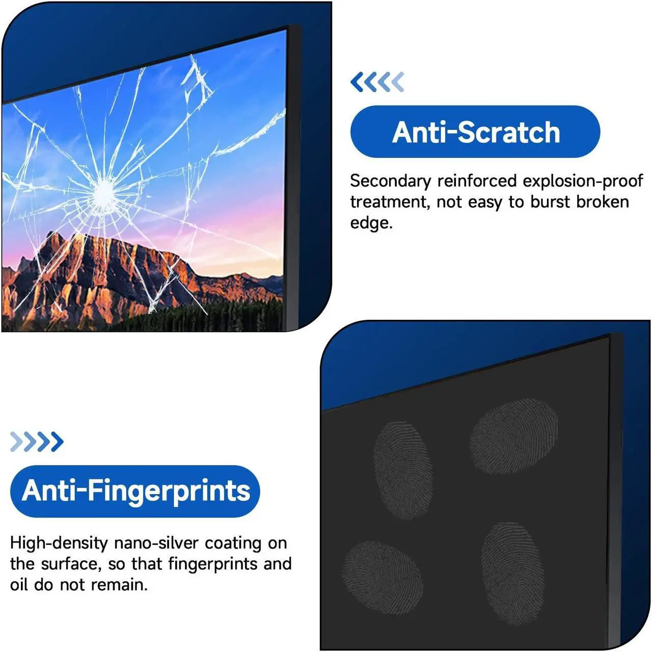 Alt view image 3 of 5 - 2 Pack 27 Inch Anti Glare Computer Screen Cover, for 27 Inch LG/Sceptre/HP/SAMSUNG/MSI/ASUS/AOC/Dell/Philips/ViewSonic with 16:9 Aspect Ratio Widescreen Monitor, Eye Protection Matte Anti Glare Film