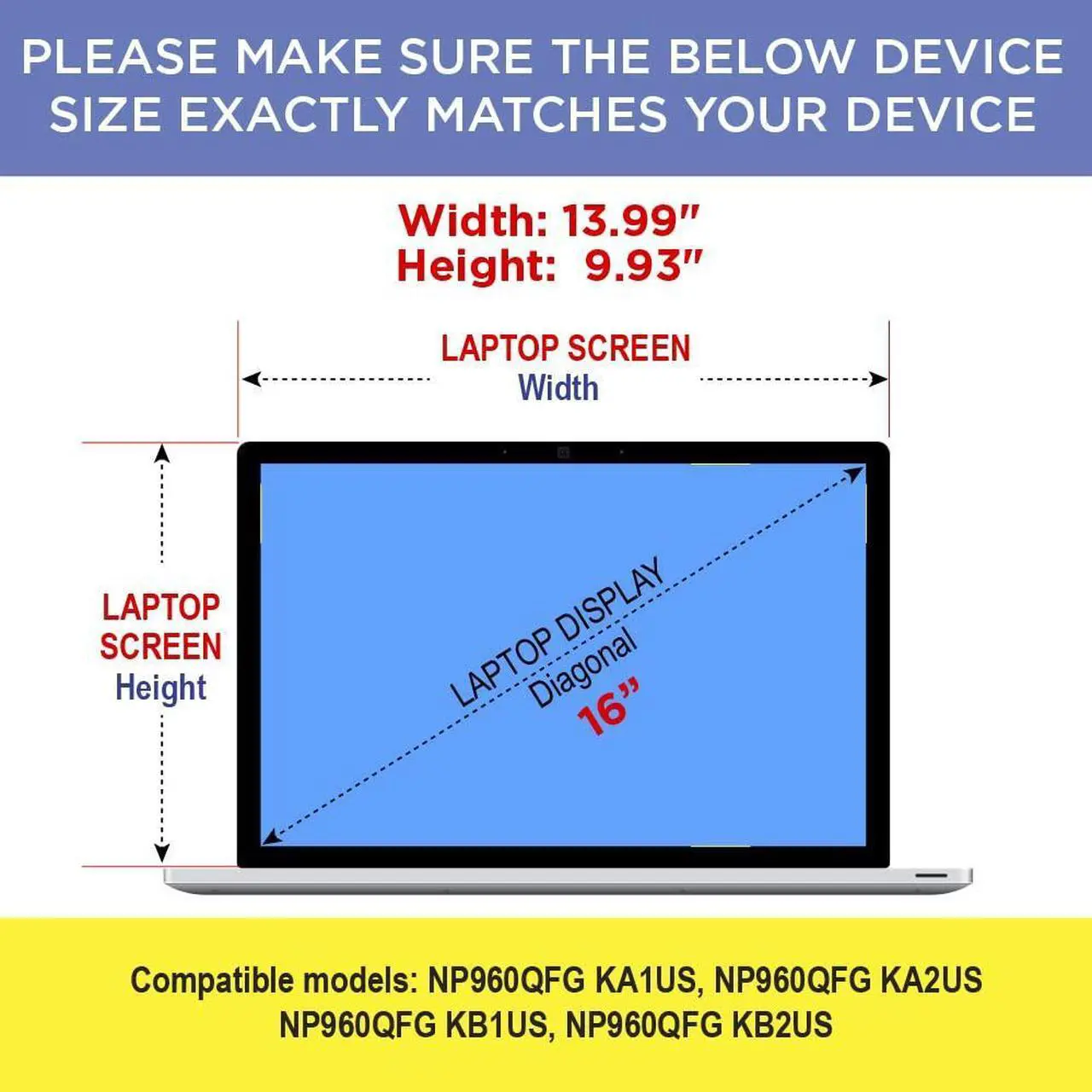 Alt view image 2 of 5 - Artemis Shields Matte Screen Protector compatible for Samsung Galaxy Book3 Pro 360 2 in 1 16 inch 3K AMOLED Touch Screen Laptop 2 Pack Only for Screen size Width 13.99" X Height 9.93"