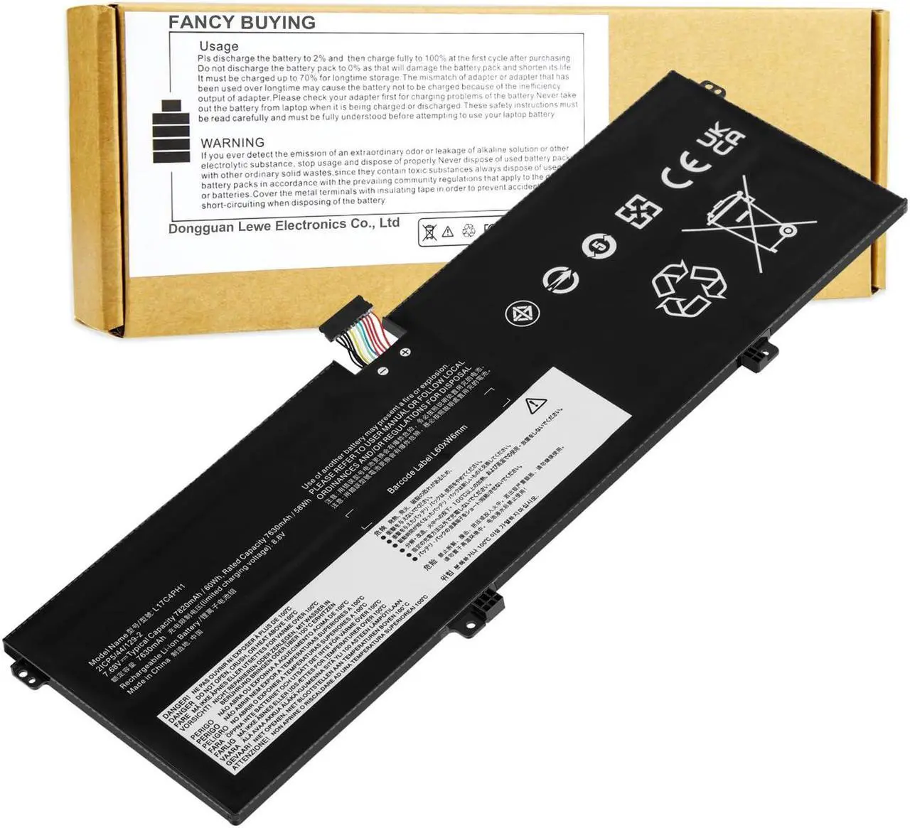 Main image of L17C4PH1 L17M4PH1 L17M4PH2 L17L4PH2 Laptop Battery for Lenovo Yoga 7 Pro Pro-13IKB C930 C930-13 C930-13IK C930-13IKB C930-131KB 930-13IKB-81EQ 81C4 81EQ Series 5B10Q82425 5B10Q82426 5B10Q82427