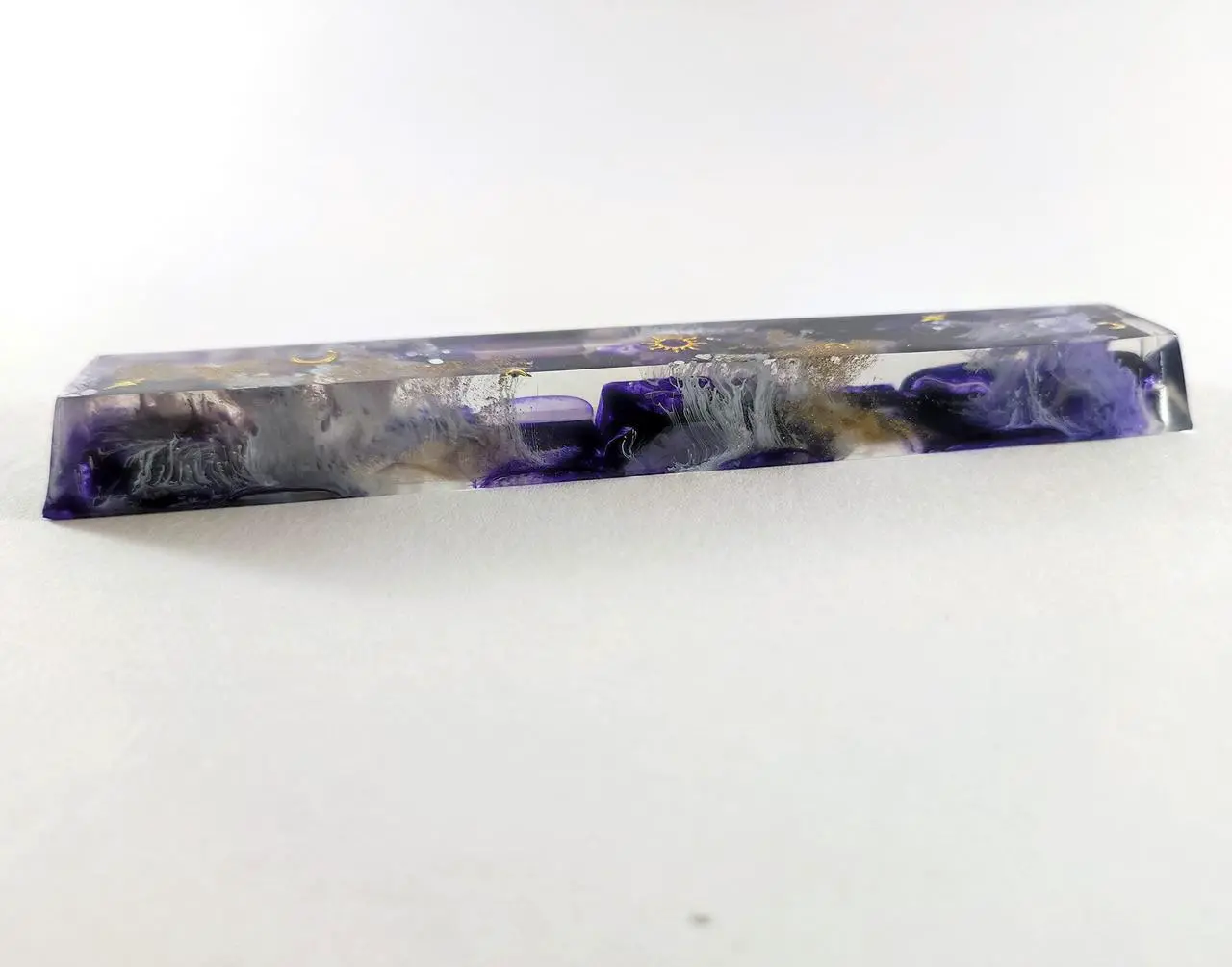 Alt view image 2 of 5 - Custom Artisan Purple Galaxy Spacebar Keycap 6.25U (OEM) for RGB Cherry MX Gaming Mechanical Keyboards