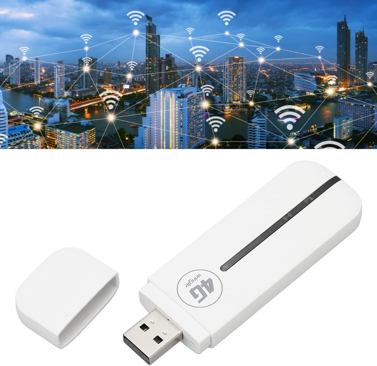 Alt view image 4 of 5 - 4G LTE USB WiFi Modem Portable 4G Router with SIM Card Slot, High Speed Portable Travel Hotspot Mini Router Unlocked 4G Dongle, Up to 10 Users