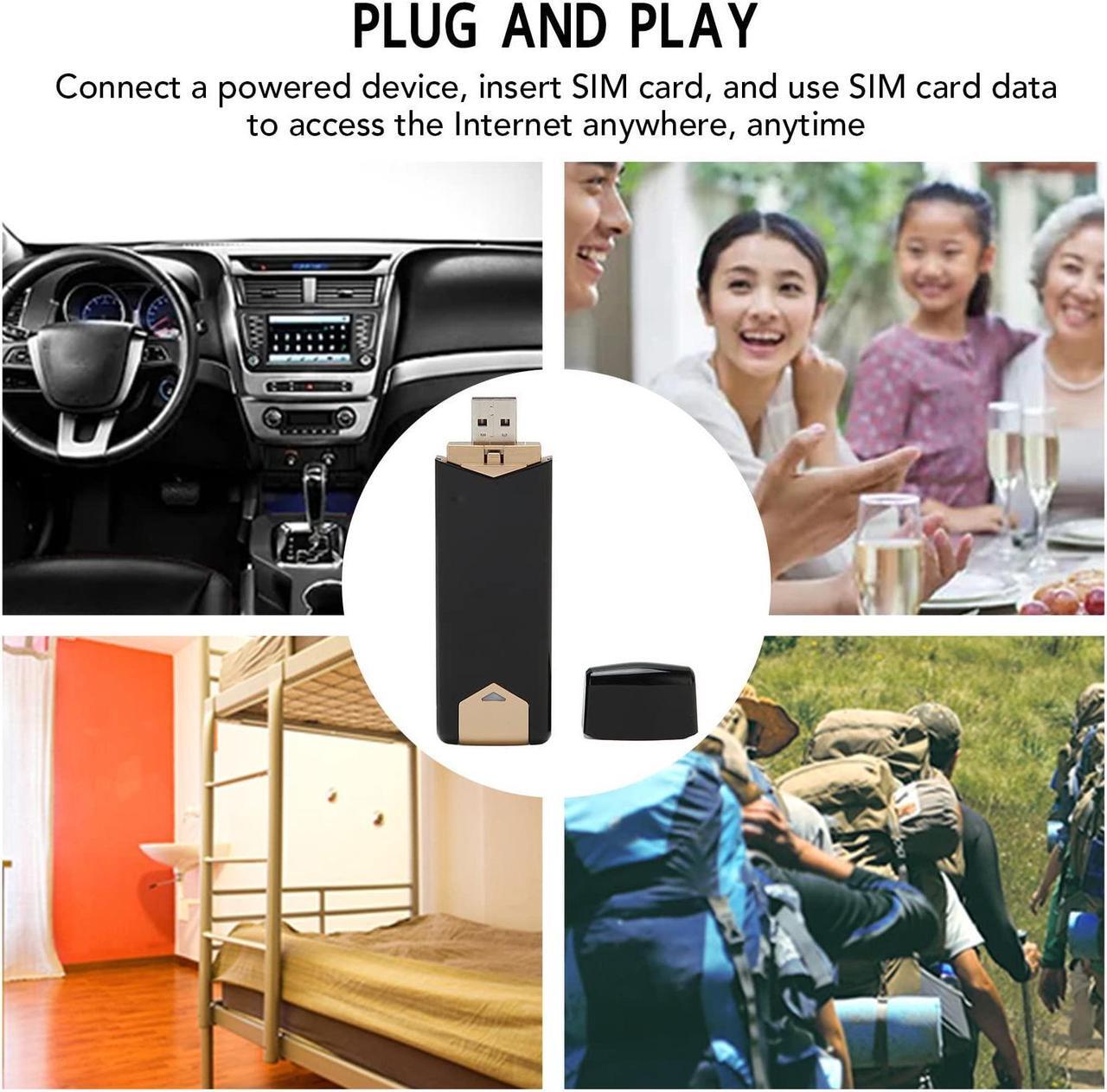 Alt view image 4 of 5 - 4G LTE USB Portable WiFi Router, Portable 4G Router with SIM Card Slot, Travel Hotspot Mini Router Unlocked 4G Dongle, Up to 10 Users