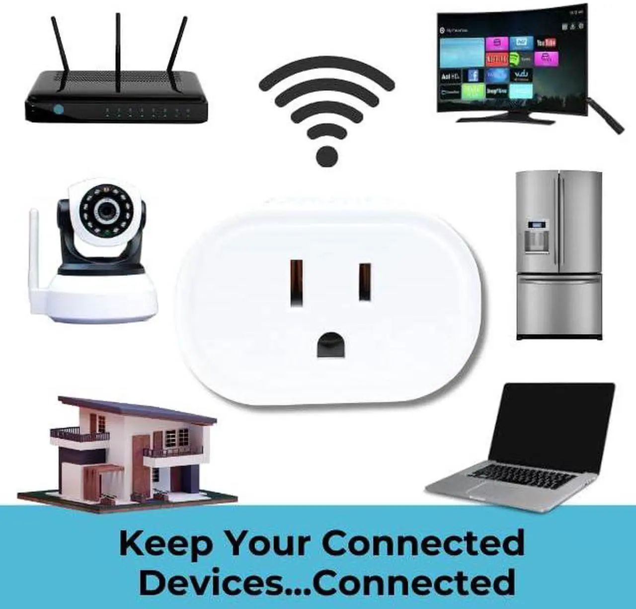 Alt view image 5 of 5 - Keep Connect Router Wi-Fi Reset Device. Automatic Router Rebooter. If You Enter a Phone Number it Will Send Texts Upon resets.