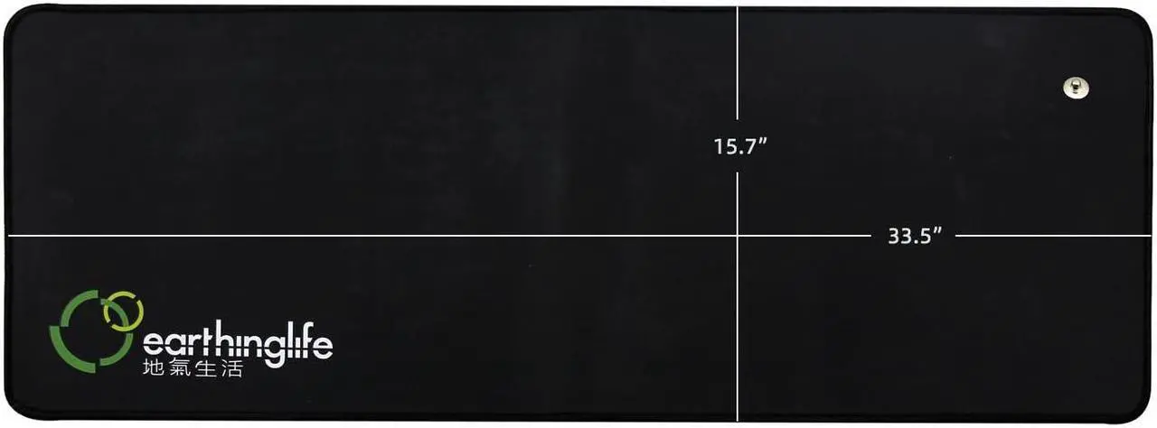 Alt view image 3 of 5 - Grounding Mat for Eathing Conductive PU Leather Desk Mat with 16.4ft Grounded Cord Grounded Therapy