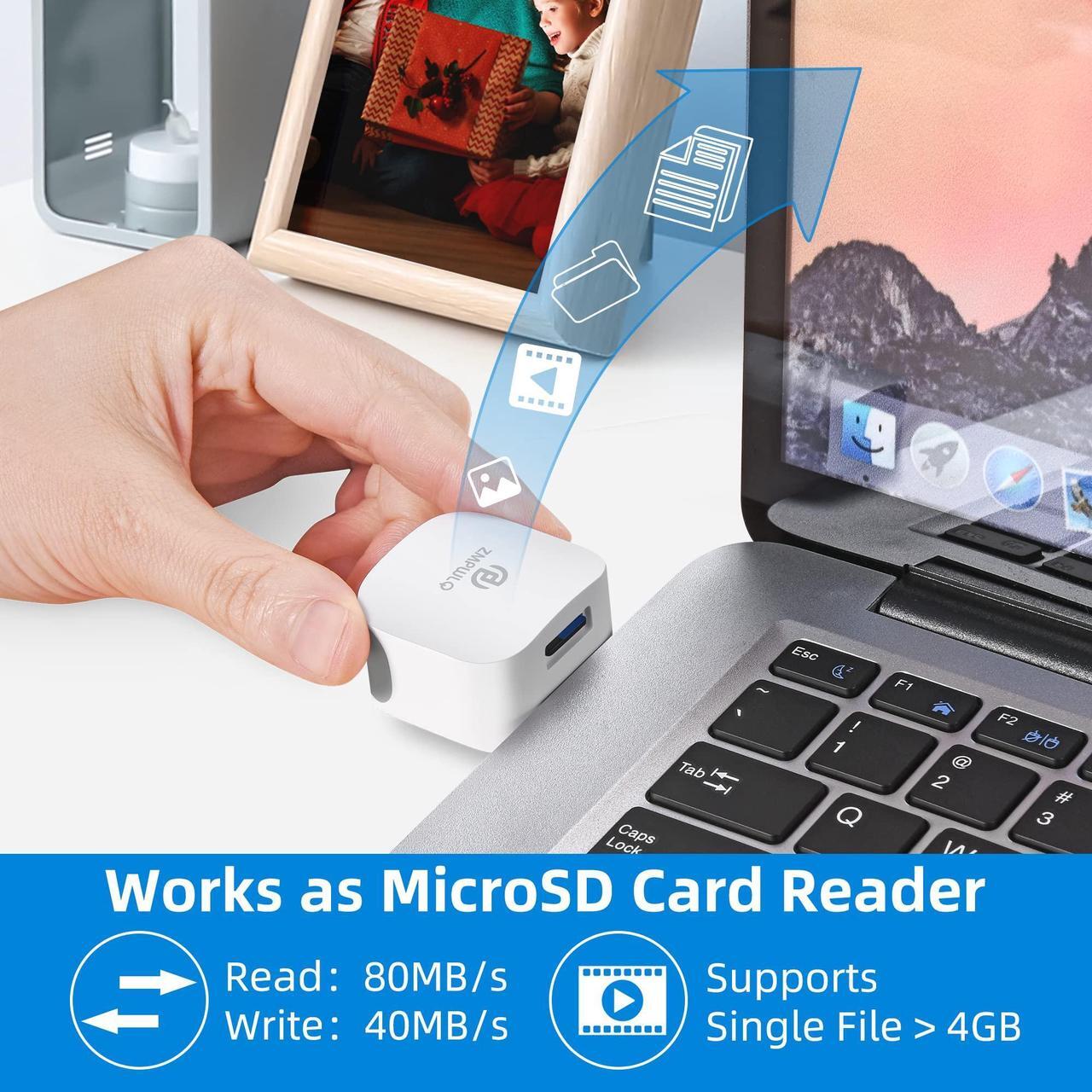 Alt view image 5 of 5 - PL ZMPWLQ Auto-Backup-Adapter iPhone-Photo-Backup-Storage-Data-Cube for iPhone-Backup-Device for iPhone/iPad Photos-Download-Stick USB Backup Flash Drive for iPhone/iPad/Android (without MicroSD)