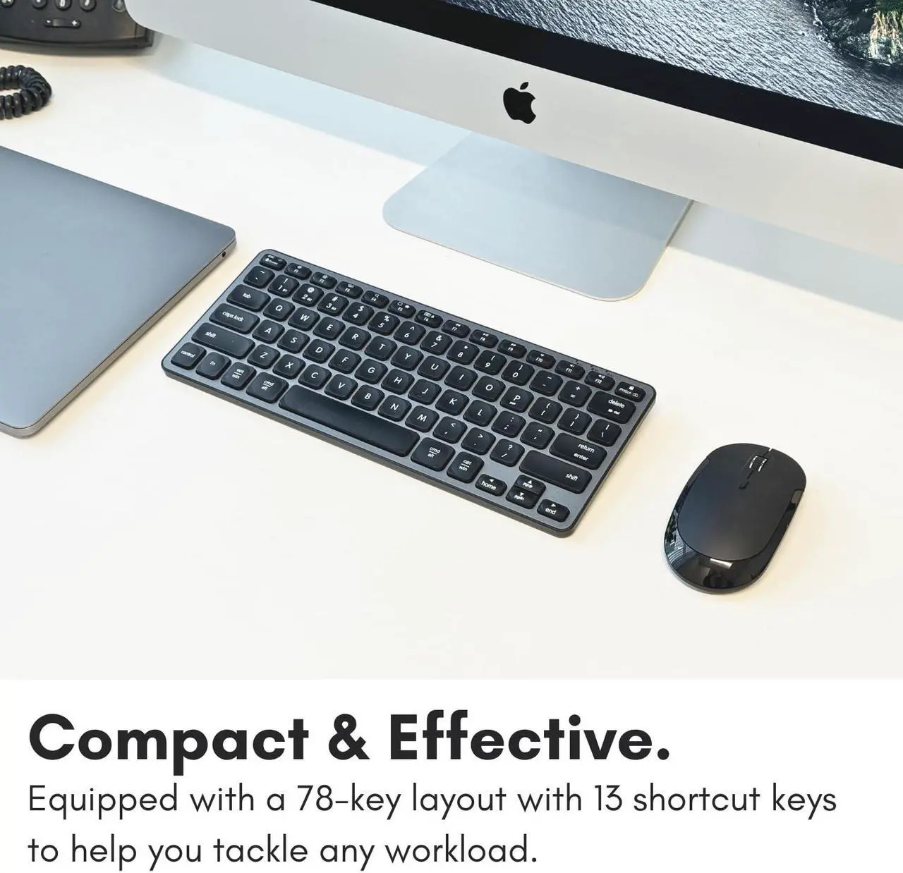 Alt view image 4 of 5 - Macally Bluetooth Keyboard for Mac - Premium Multi Device Keyboard - Compatible Apple Wireless Keyboard for MacBook Pro/Air, iMac, iMac Pro, Mac Mini, Mac Pro, iPad, Laptop, and PC
