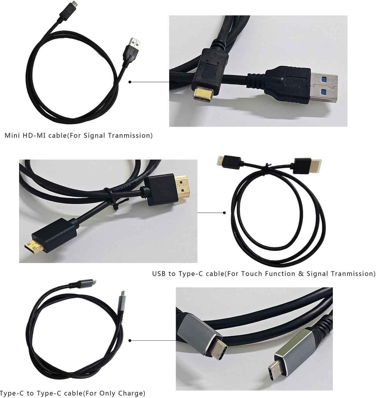 Alt view image 4 of 5 - VSDISPLAY 14.5 Inch 2K 2560x720 LCD Monitor Touch Panel 14.5'' Stretched Bar Display with Mini HD-MI Type-C Video Input for Gaming/PC/Laptop/Computer Monitoring Extra Secondary Screen