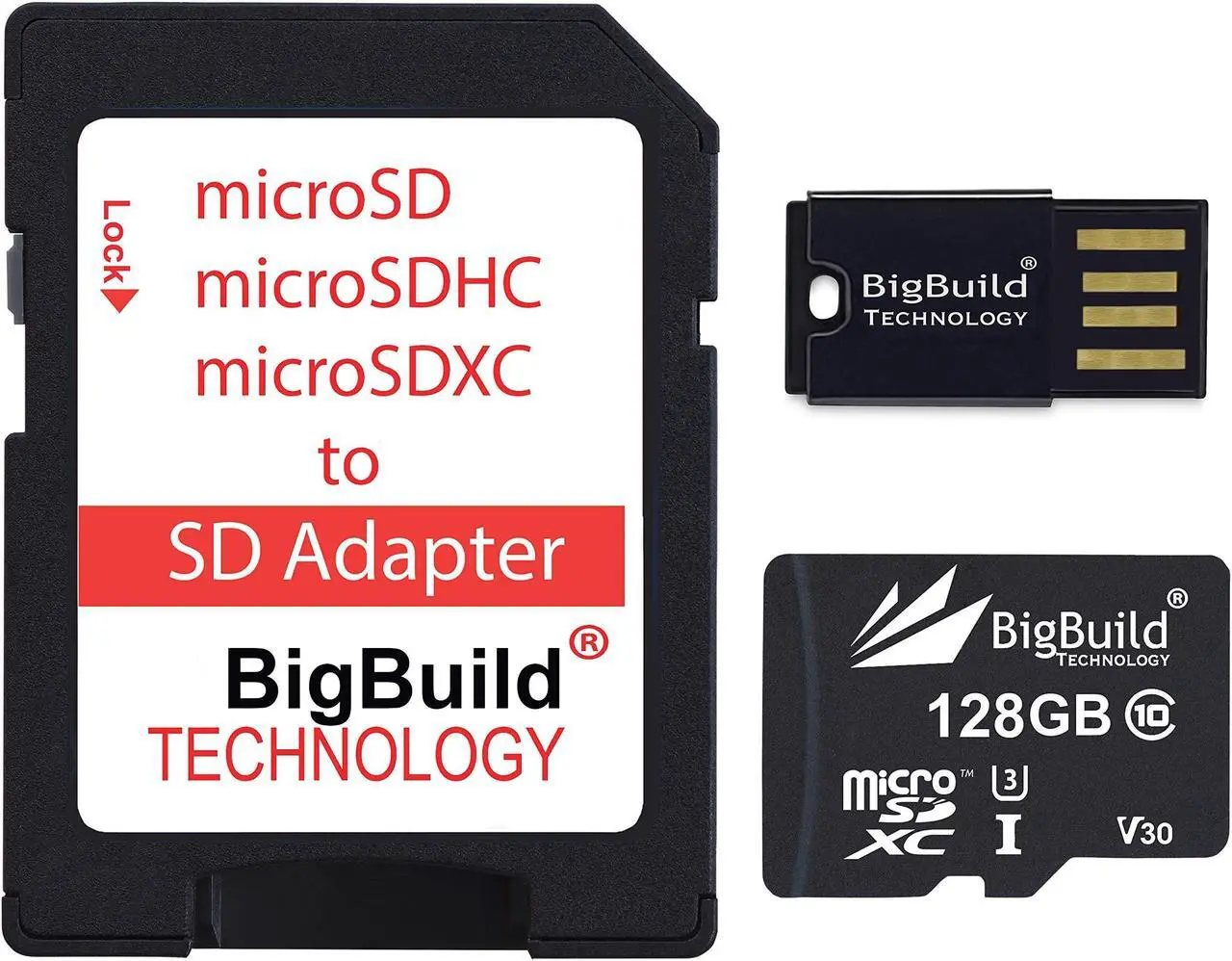 Main image of eMemoryCards 128GB Ultra Fast 100MB/s U3 microSDXC Memory Card for Sony Handycam HDR-CX405, HDR-PJ410B Camcorder