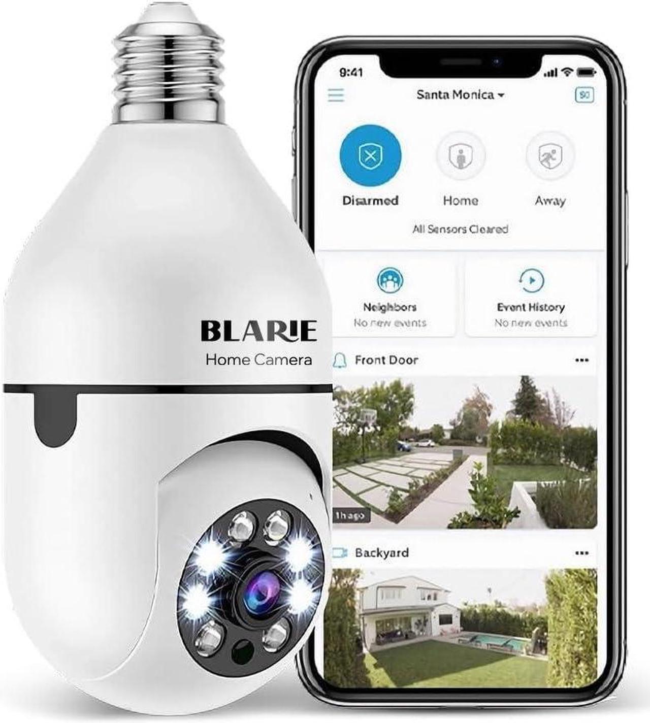 Main image of 2024 Bright Guard 360 Light Socket Security Camera 360 Outdoor Wireless Light Eagle Eye Camera WiFi Full HD 1080p 5G Wireless Camera Outdoor E27 Night Vision, Infrared, Motion Detection, Optiguard