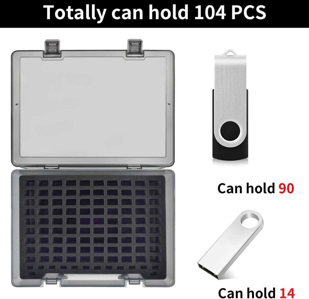 Alt view image 4 of 5 - FULLCASE Flash Drive Case USB Memory Stick SD Card Storage Organizer, Battery Storage Organizer Holder Holds 54 AA AAA Batteries