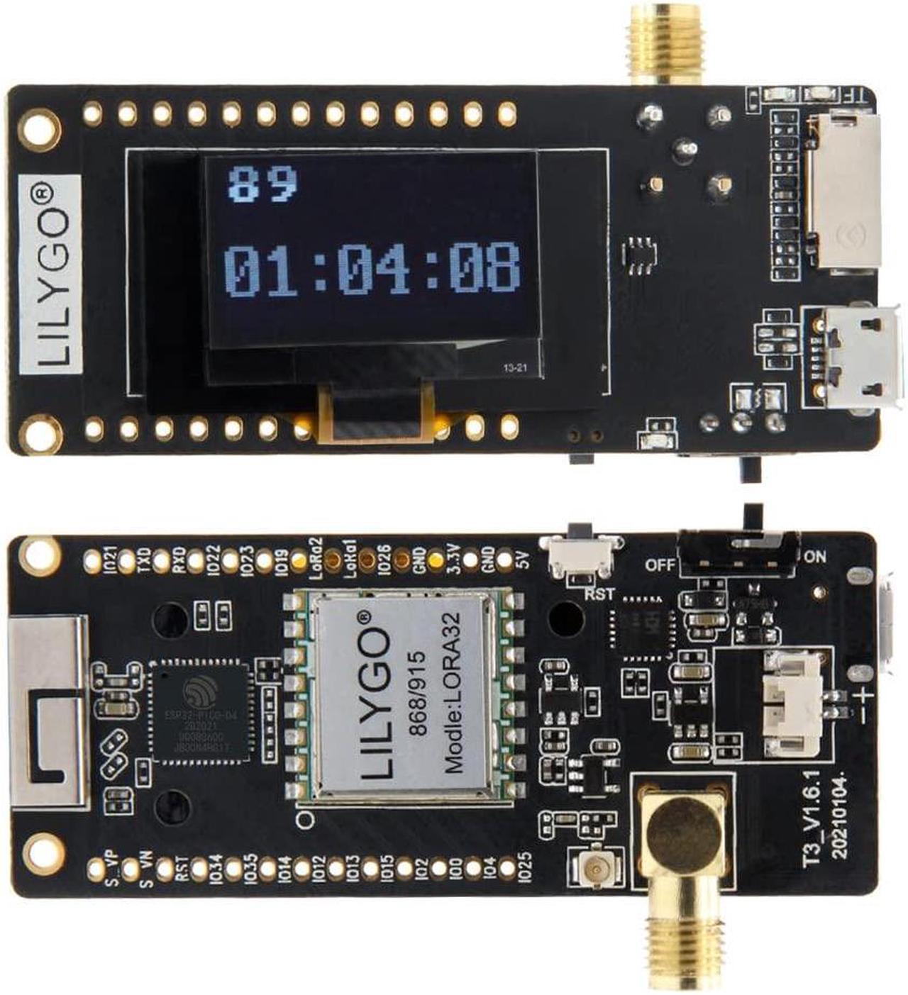 Alt view image 5 of 5 - LILYGO LoRa32 915Mhz ESP32 Development Board OLED 0.96 Inch SD Card BLE WiFi TTGO Paxcounter Module