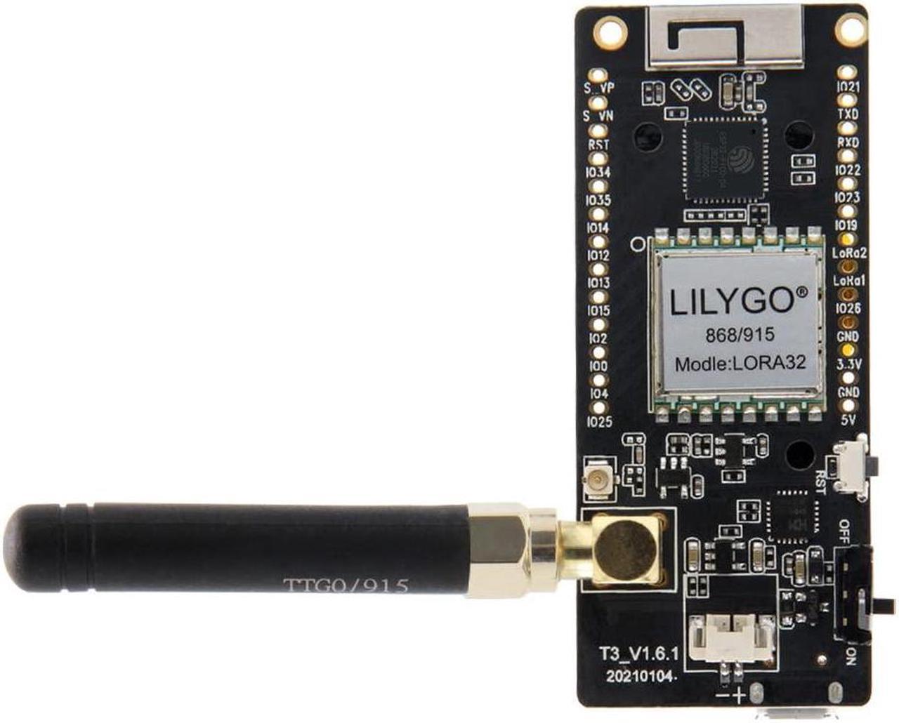 Alt view image 2 of 5 - LILYGO LoRa32 915Mhz ESP32 Development Board OLED 0.96 Inch SD Card BLE WiFi TTGO Paxcounter Module