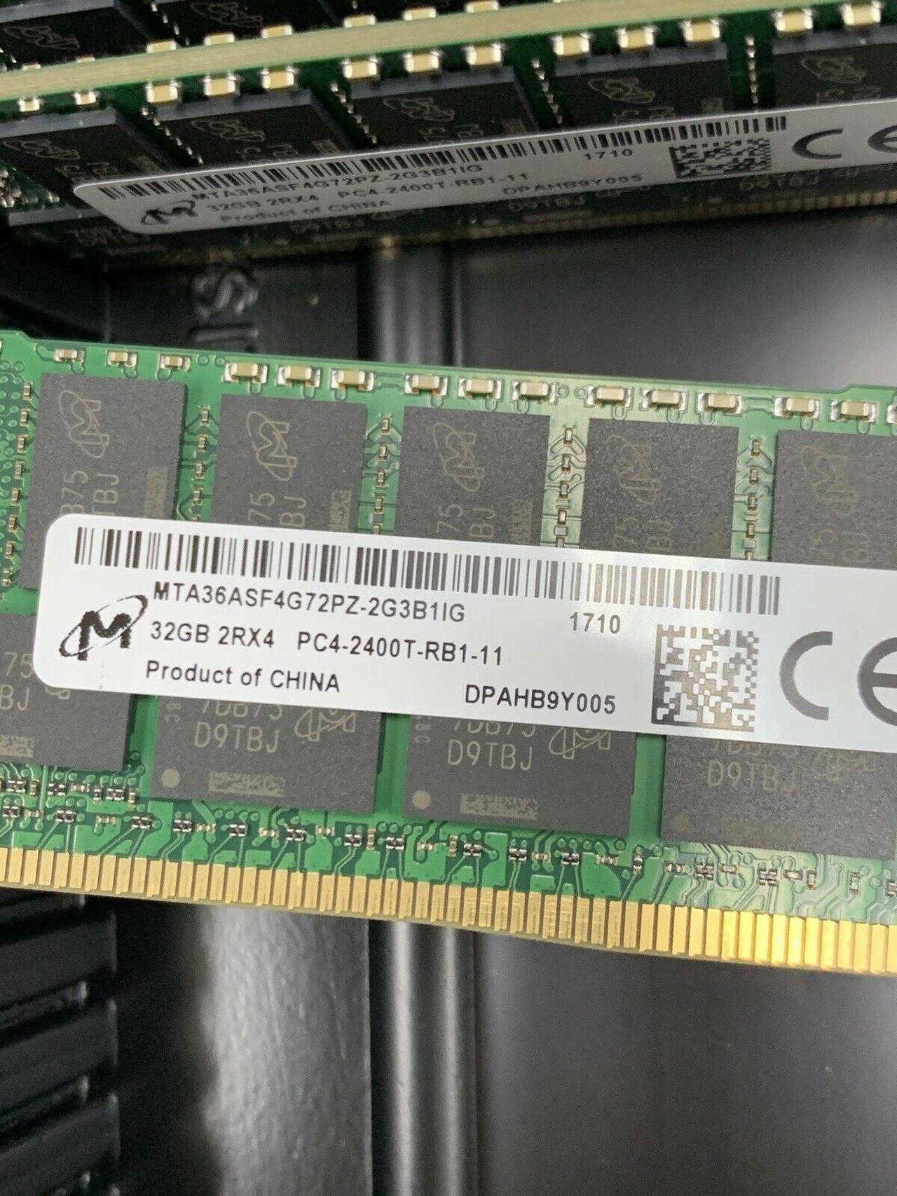 Micron MTA36ASF2G72PZ-2G3B1 CT16G4RFD424A 16GB DDR4 2400 ECC 2Rx4 CL17 PC4-19200 1.2V