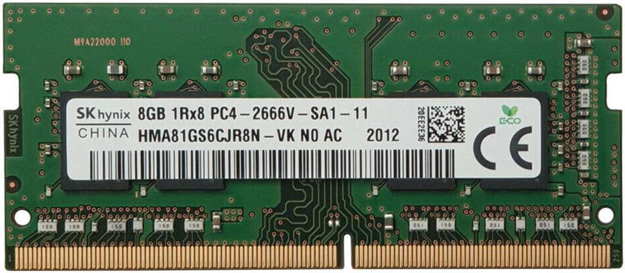 SK Hynix 8Gb 1Rx8 PC4-2666V Laptop 2666Mhz Memory SoDimm RAM HMA81GS6CJR8N-VK