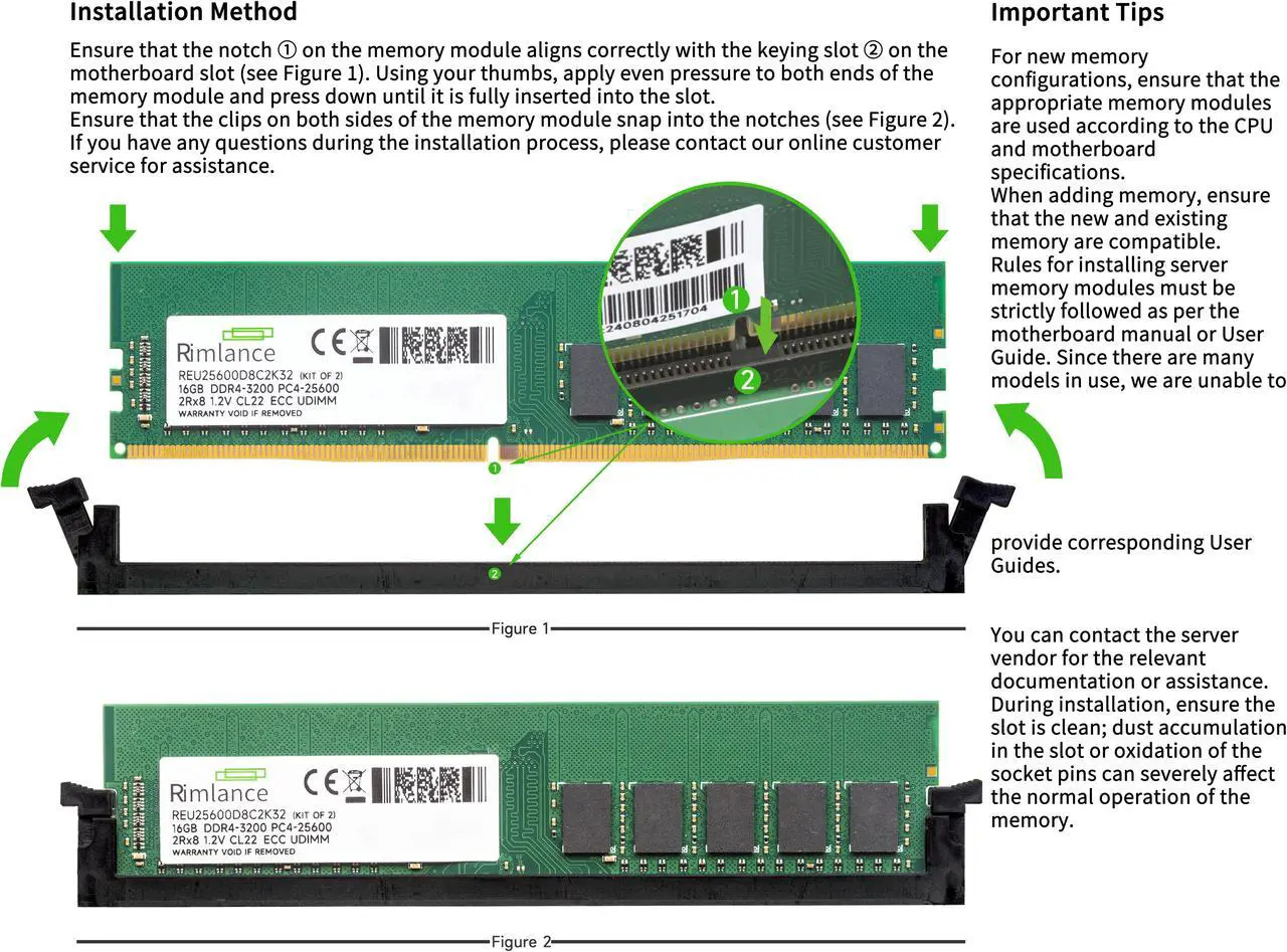 Alt view image 6 of 6 - Rimlance 16GB (2X8GB) 1.35V DDR3 1333MHZ PC3-10600 UDIMM 2RX8