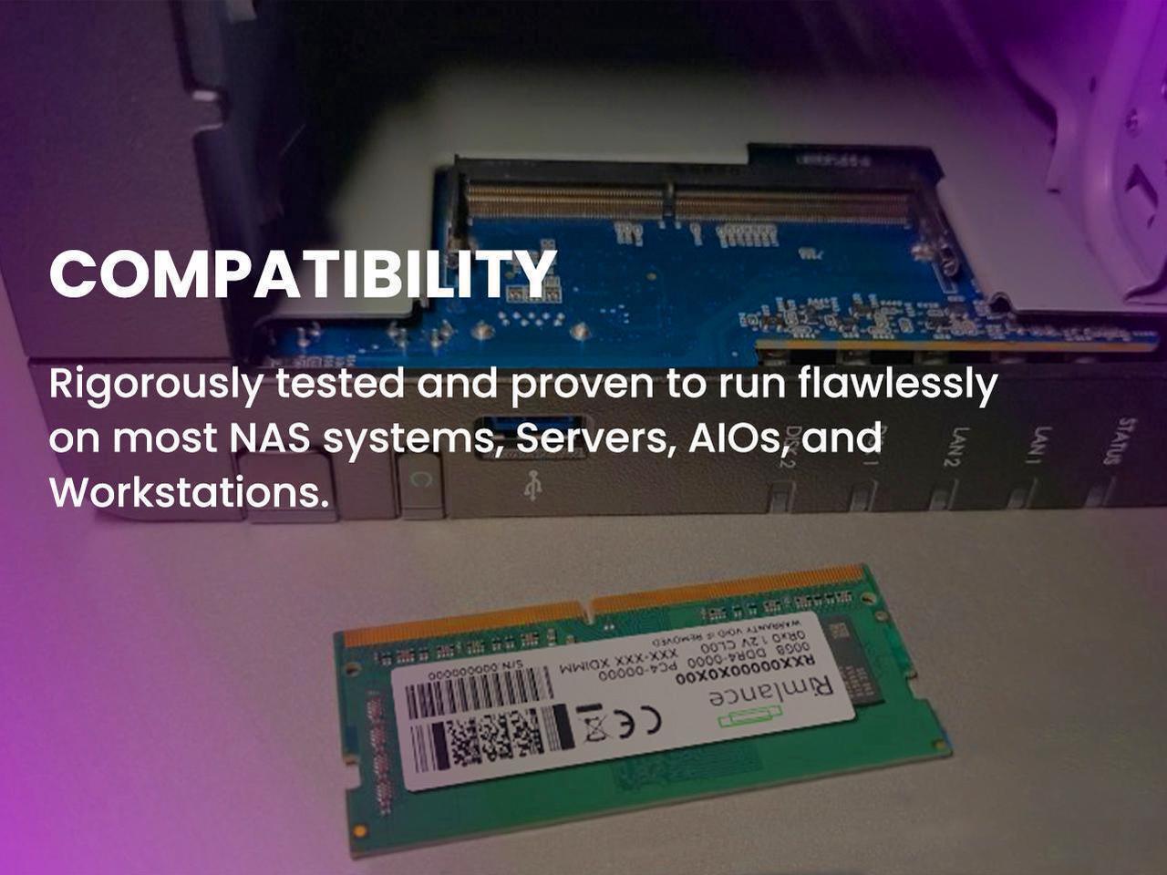 Alt view image 4 of 6 - RIMLANCE RAM 32GB (2X16GB) 1.2V DDR4 2666MHz PC4-21300 ECC SODIMM 1RX8