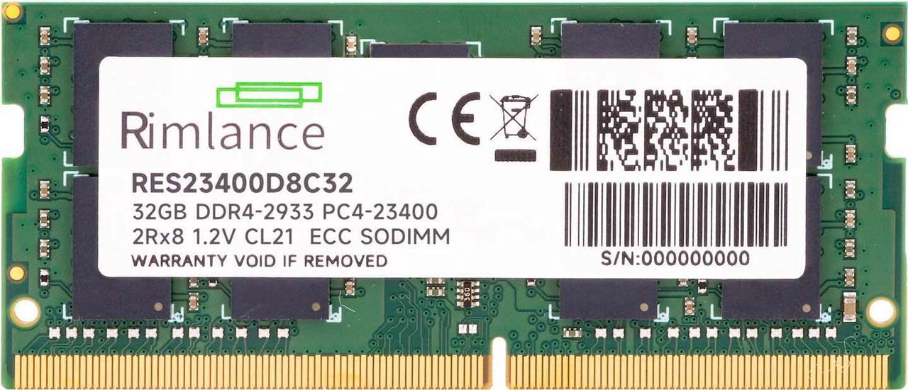 Alt view image 2 of 6 - RIMLANCE RAM 32GB (1X32GB) 1.2V DDR4 2933MHz PC4-23400 ECC SODIMM 2RX8